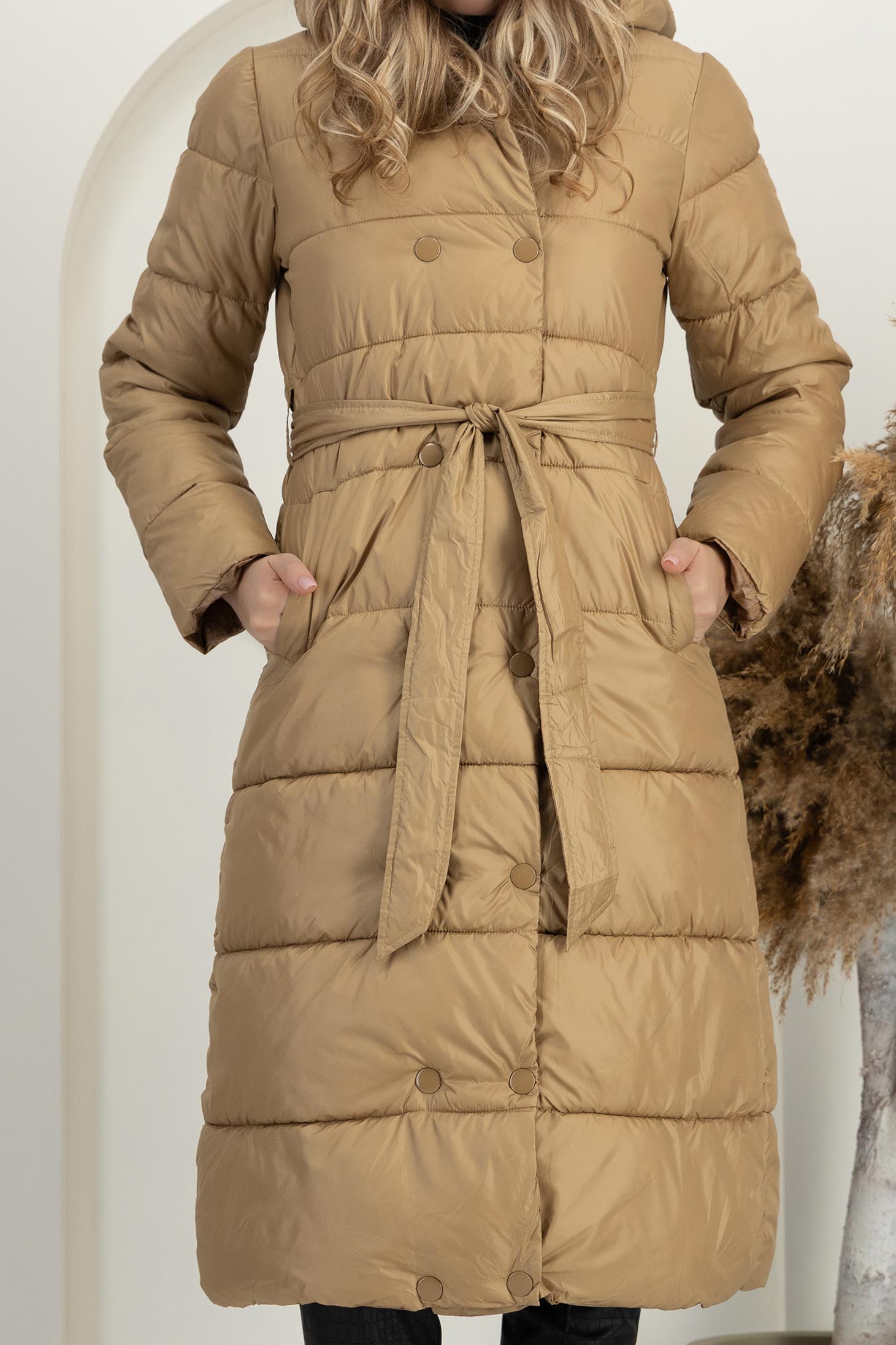 Hnědá dámská bunda rovná 5 - StarShinerS.cz