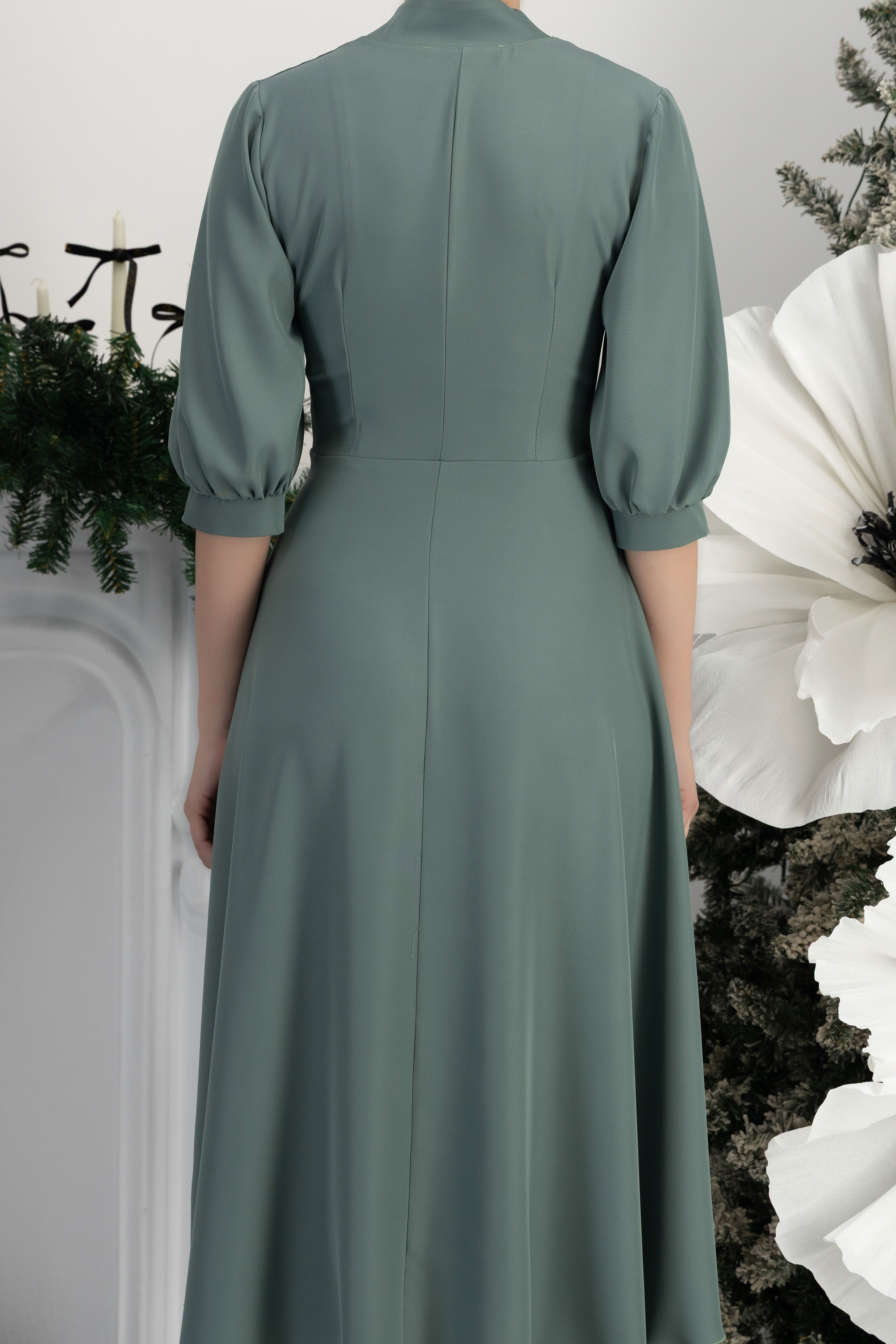 StarShinerS metvica haljina cloche georgette midi 6 - StarShinerS.hr