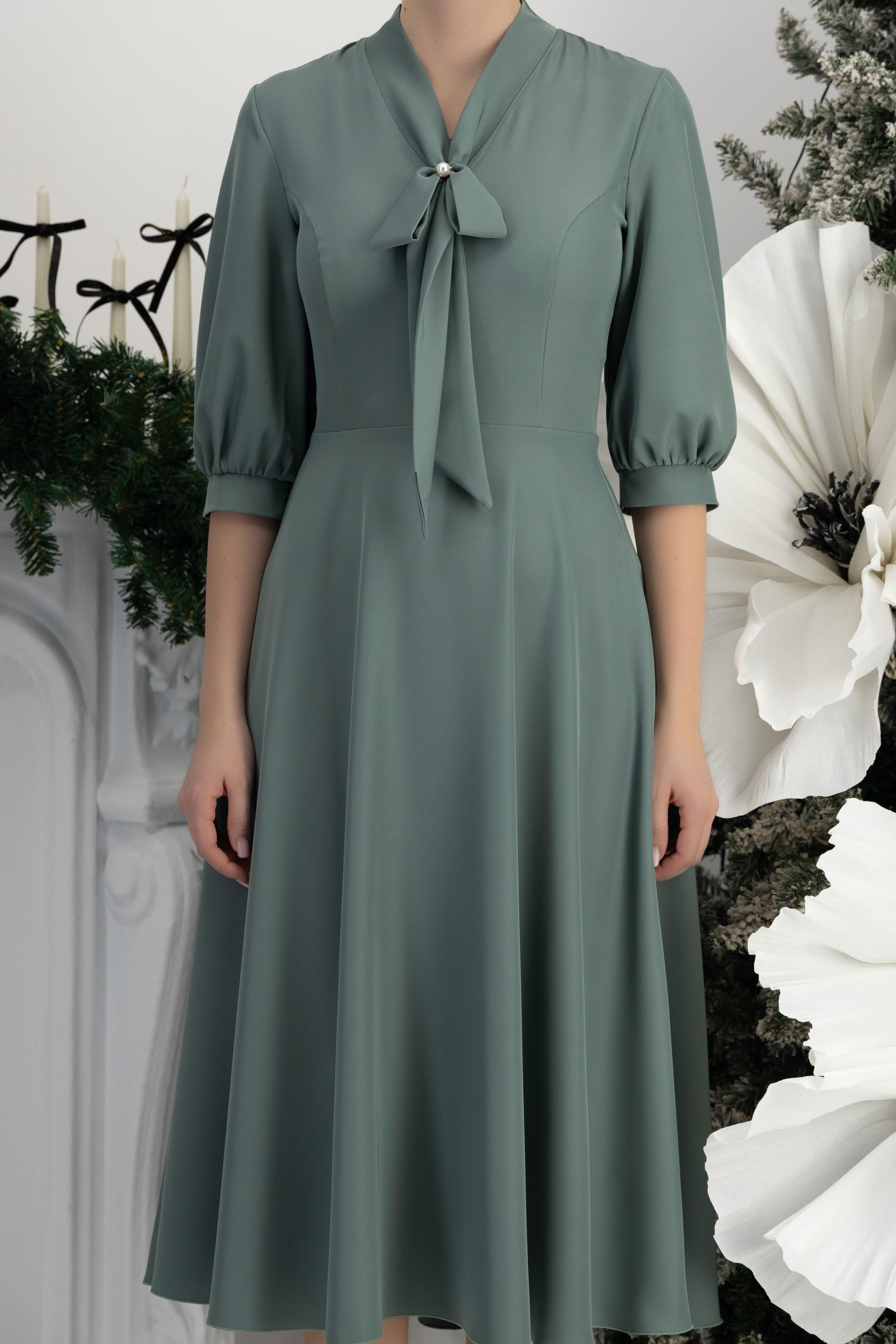 StarShinerS metvica haljina cloche georgette midi 5 - StarShinerS.hr