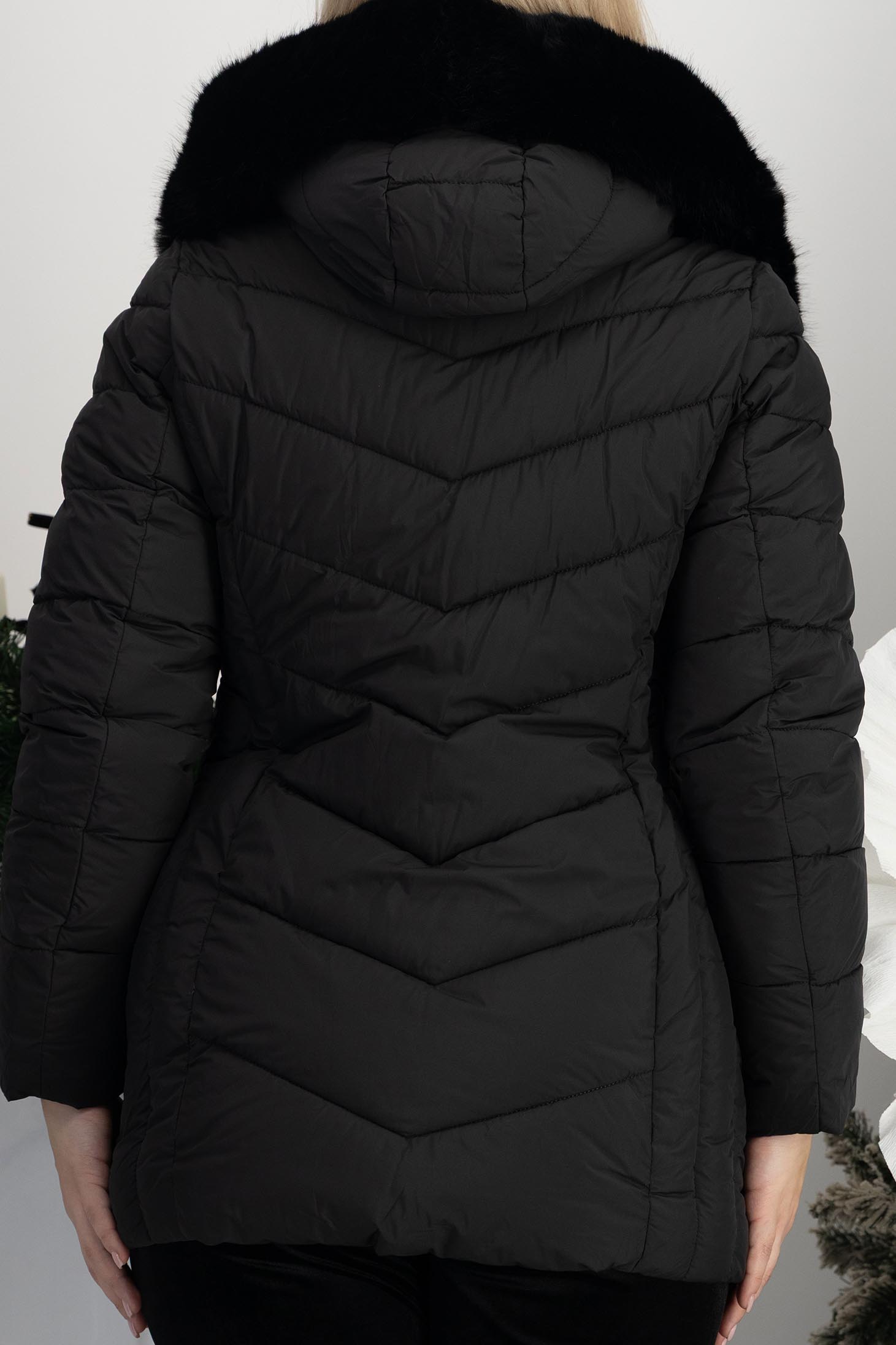 černá dámská bunda krátký 5 - StarShinerS.cz