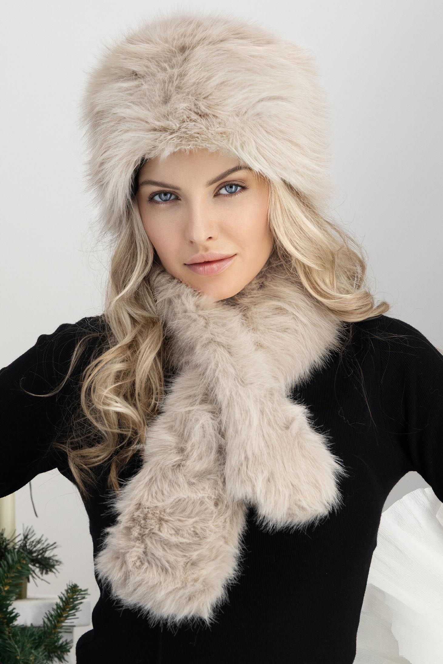 Bež ženski pribor eko krzno 3 - StarShinerS.hr