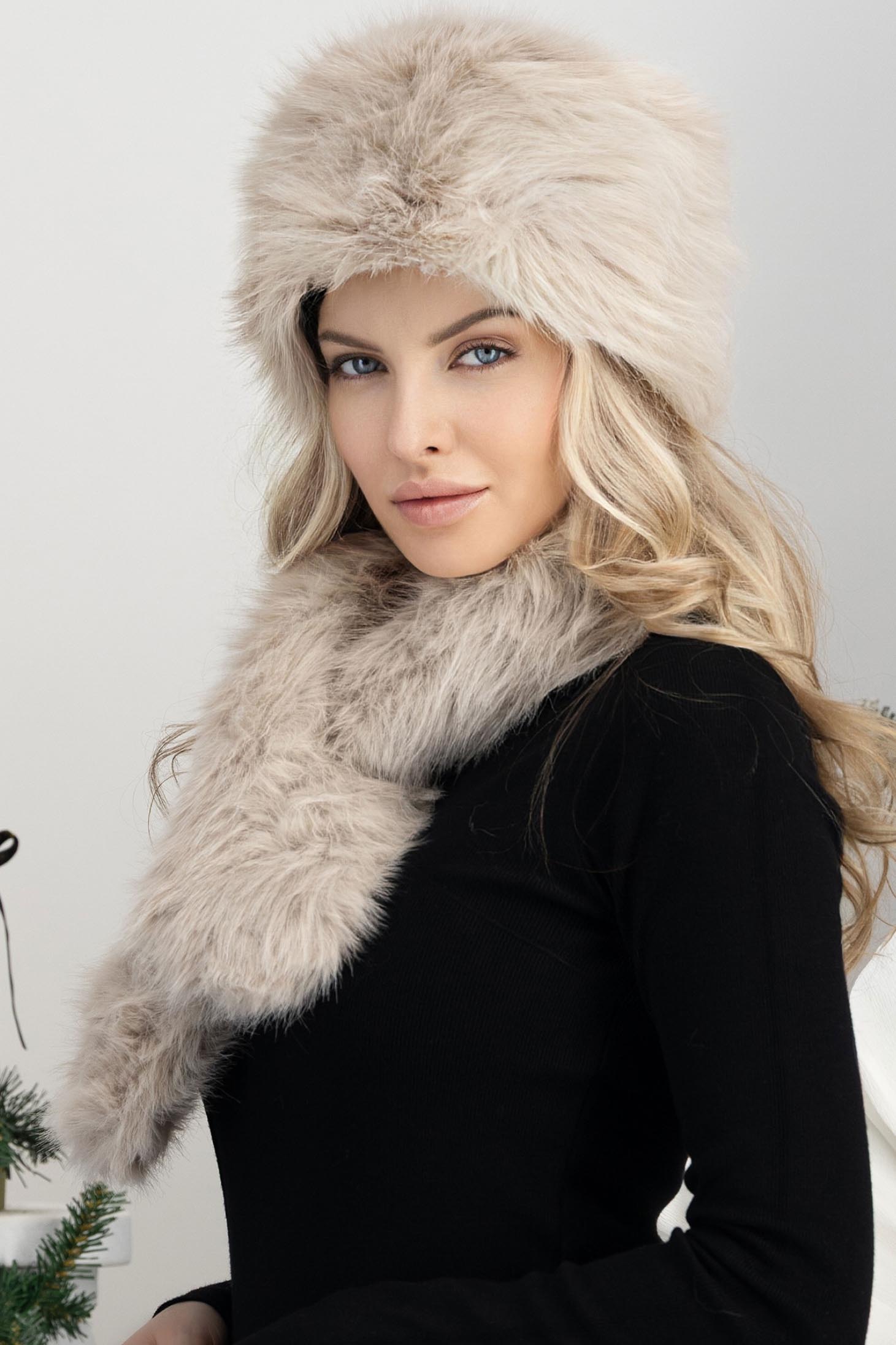 Bež ženski pribor eko krzno 4 - StarShinerS.hr