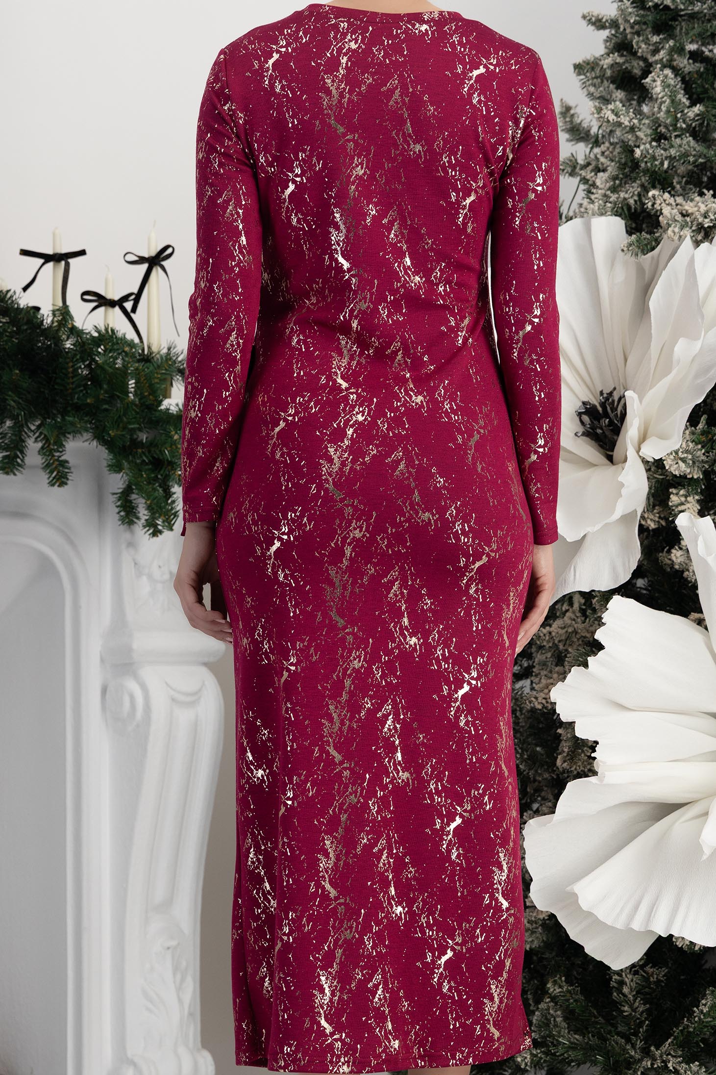 Pink egyenes midi ruha - StarShinerS 6 - StarShinerS.hu