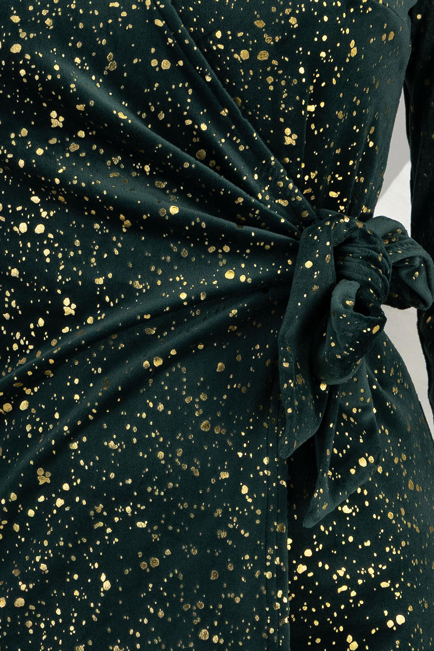 Zöld ruha - StarShinerS rövid ceruza bársony 4 - StarShinerS.hu