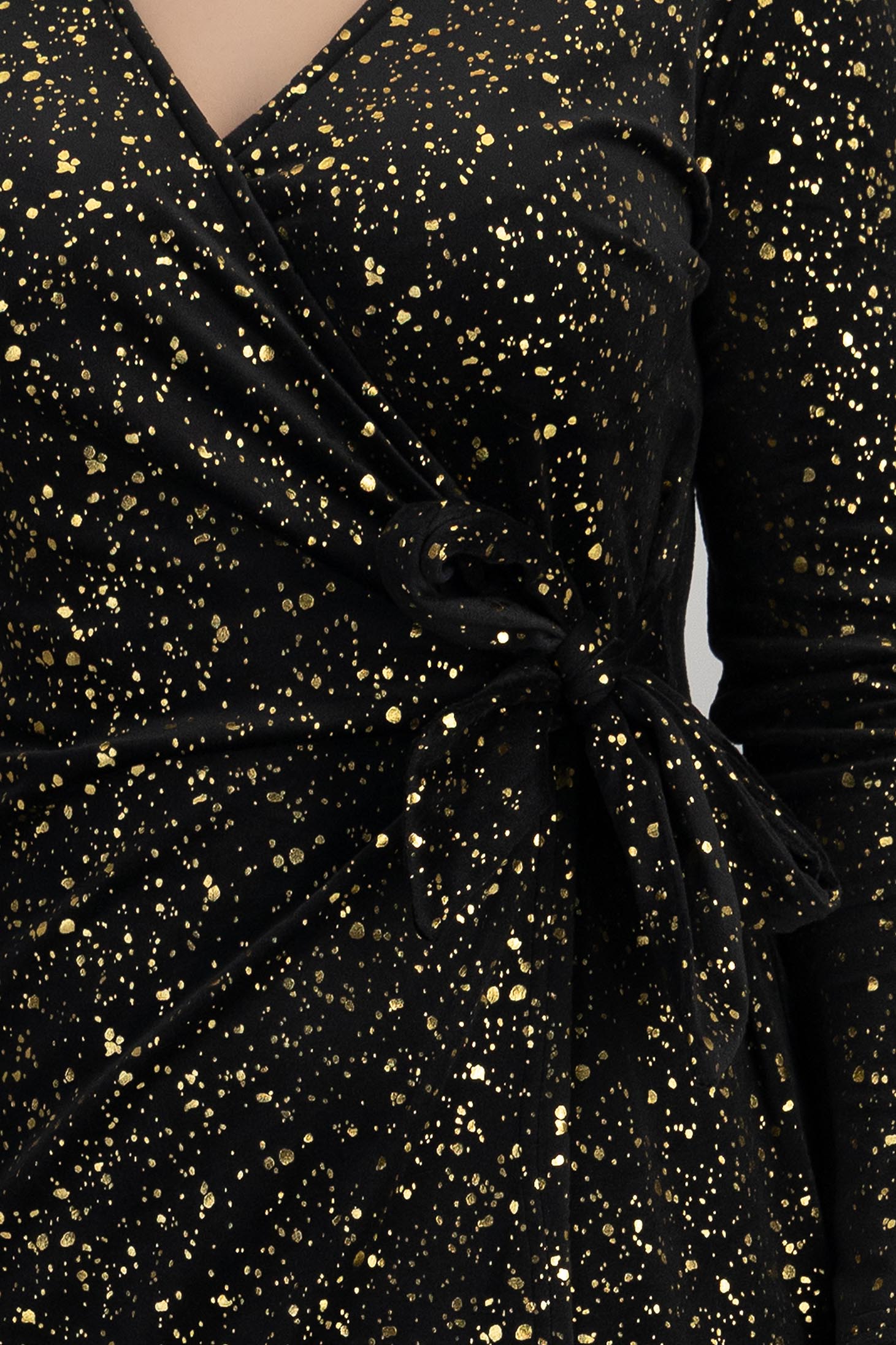 StarShinerS černá šaty samet krátký typ tužky 4 - StarShinerS.cz