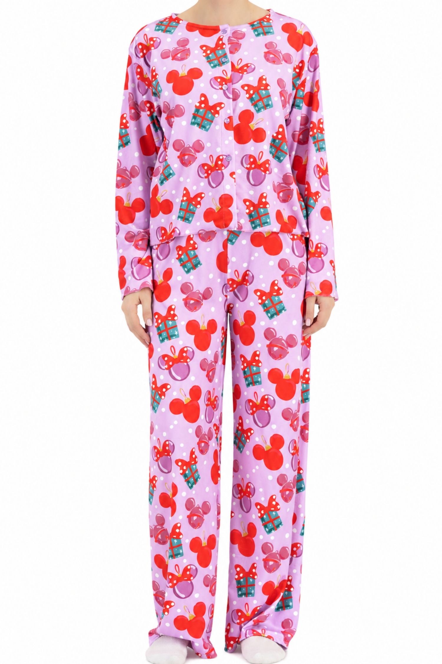 Pijama lila din material fin la atingere maxi 3 - StarShinerS.ro