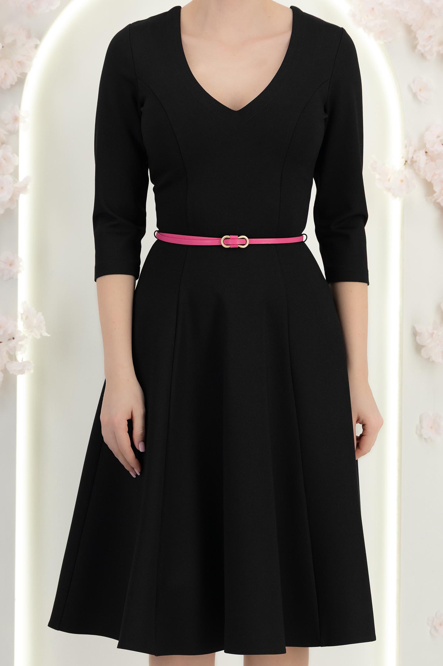 Haljina crno punto midi cloche 6 - StarShinerS.hr