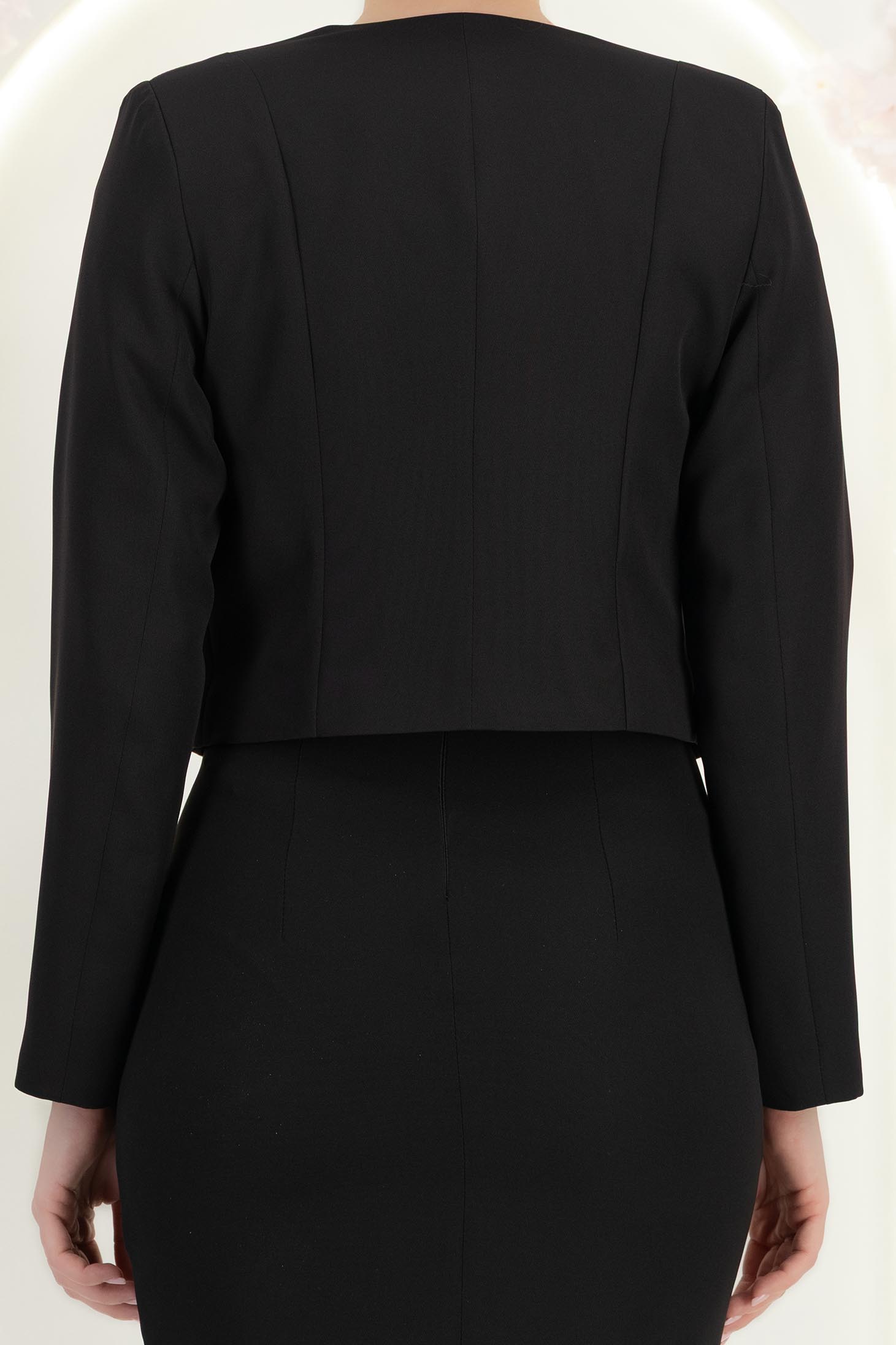 StarShinerS crno ženska jakna ravno tkanine 6 - StarShinerS.hr