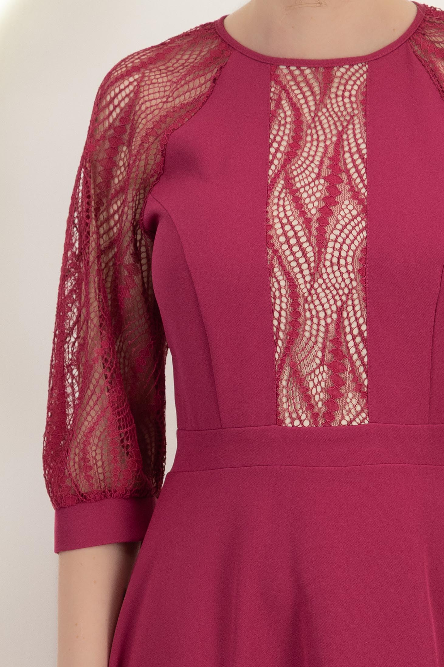 StarShinerS malina haljina midi tkanine cloche 5 - StarShinerS.hr