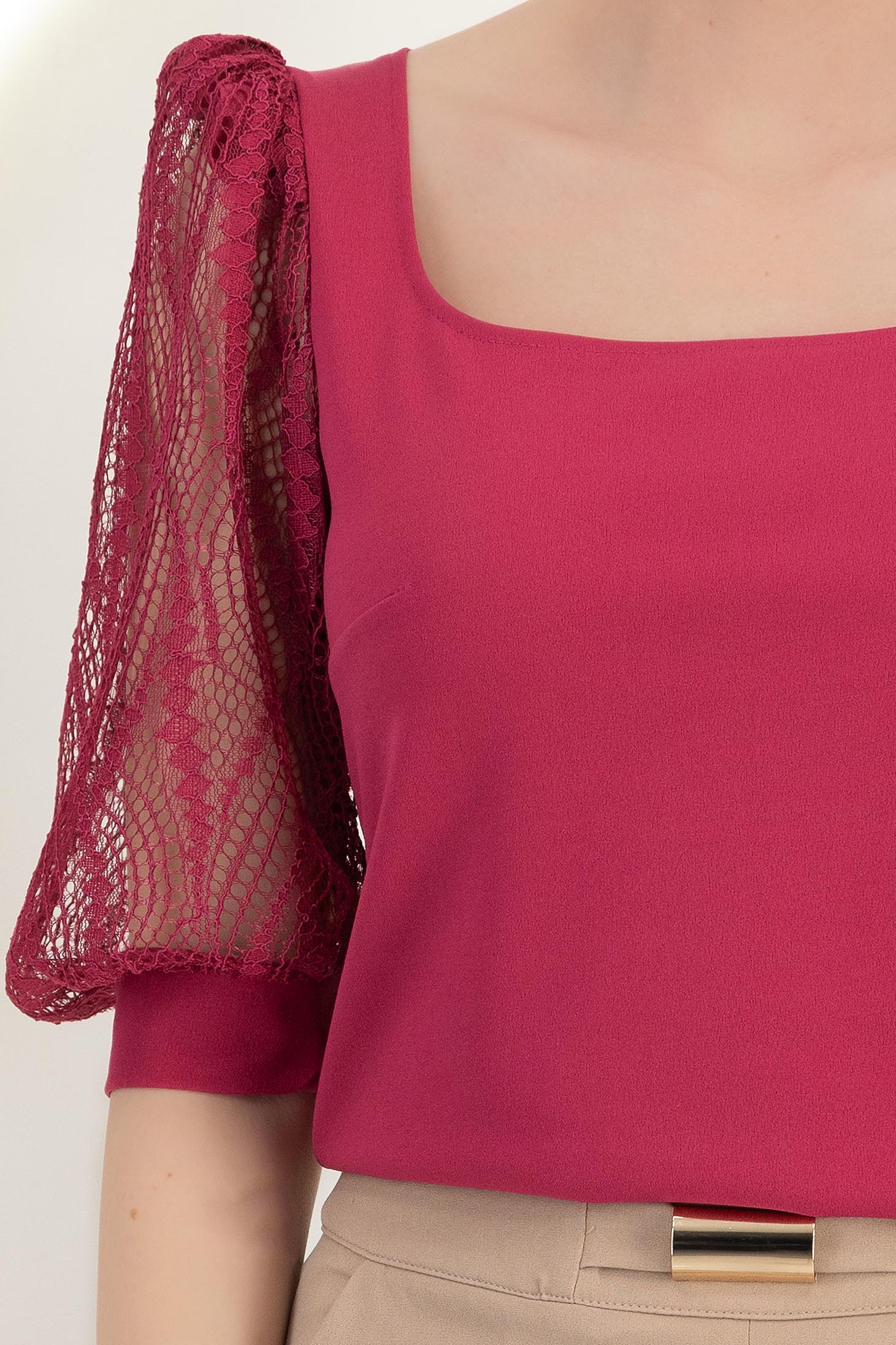 StarShinerS malina bluza za žene krep lijevanim 5 - StarShinerS.hr