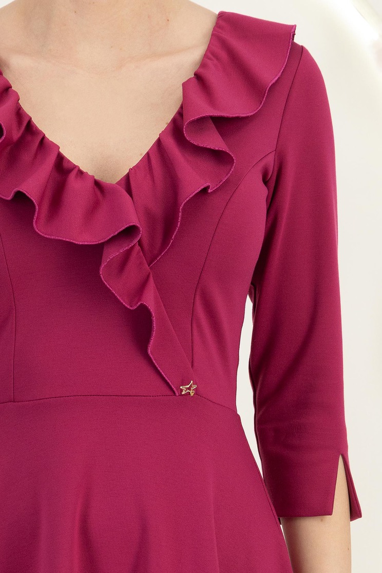 StarShinerS maliny šaty jersey zvonový skleník 5 - StarShinerS.cz