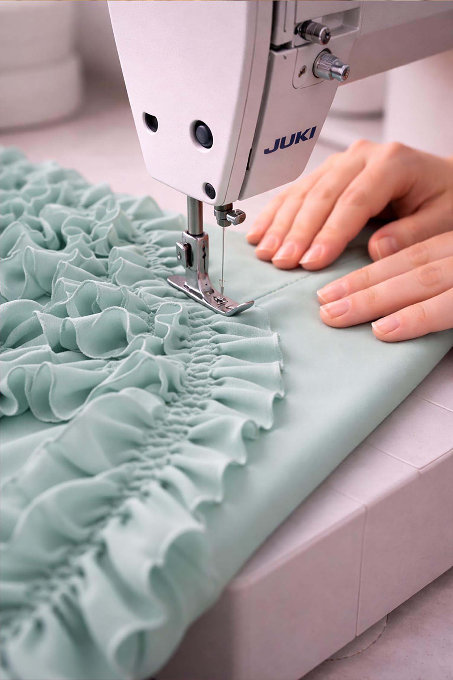 Bluza dama din material fluid mint cu croi larg si volanase - StarShinerS 6 - StarShinerS.ro