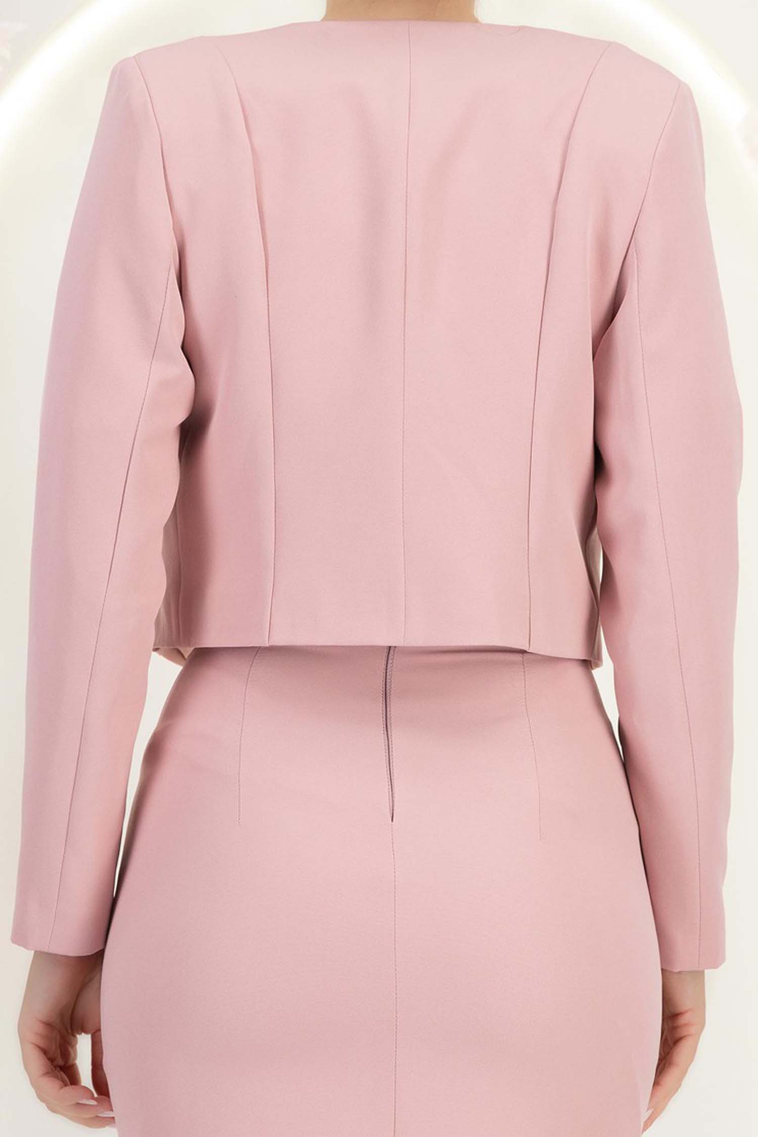 StarShinerS puder ružičasta ženska jakna ravno tkanine 6 - StarShinerS.hr