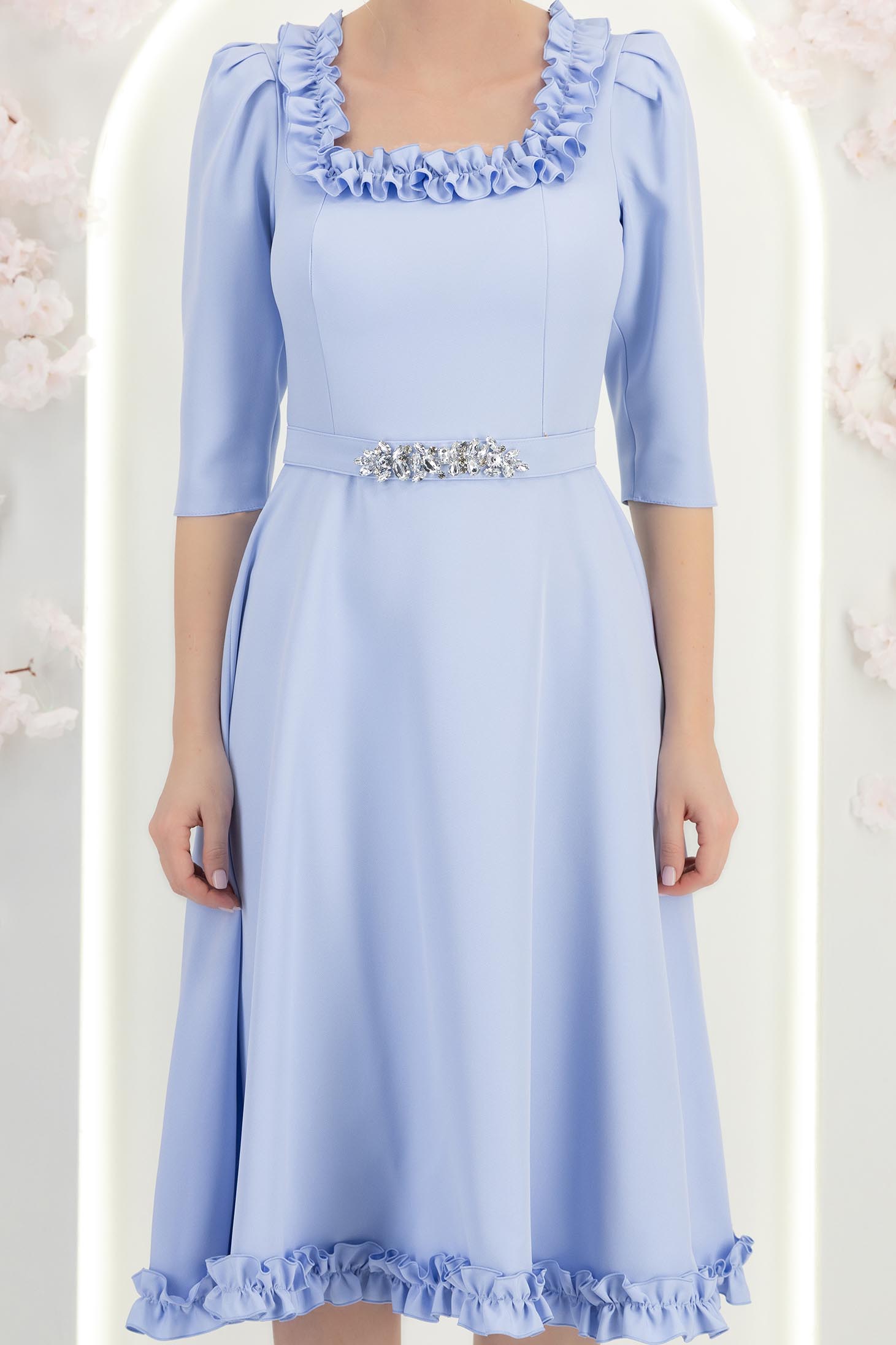 StarShinerS plava svijetla ženski pribor tkanine 6 - StarShinerS.hr