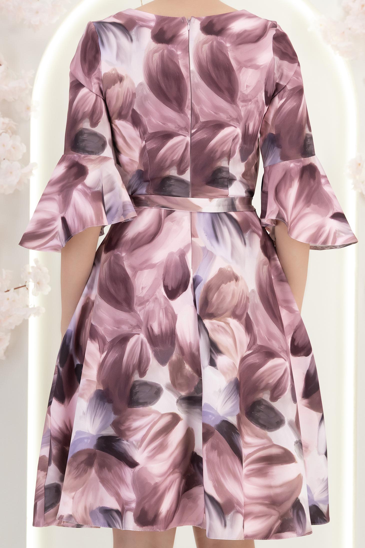 StarShinerS puder ružičasta haljina cloche kratak tkanine 6 - StarShinerS.hr