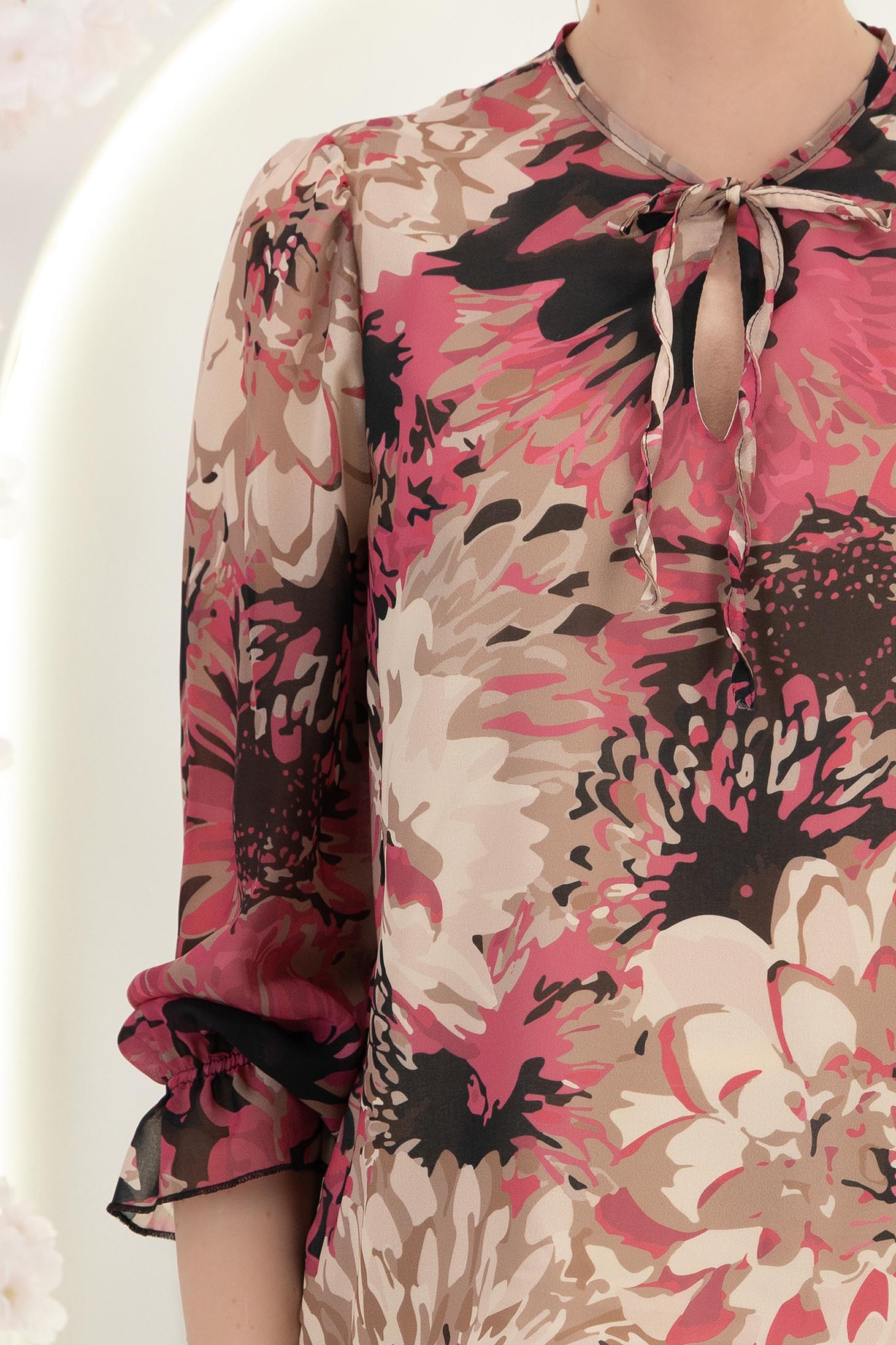 Pink női blúz - StarShinerS bő szabású viszkóz 4 - StarShinerS.hu