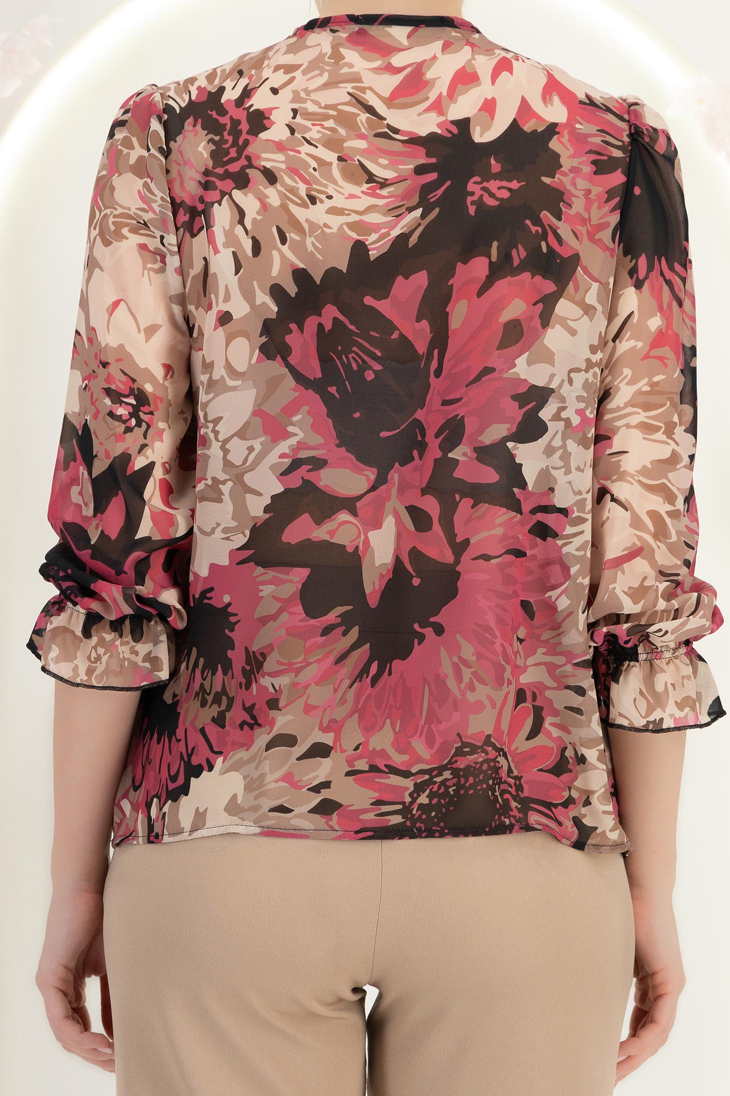 Pink női blúz - StarShinerS bő szabású viszkóz 5 - StarShinerS.hu