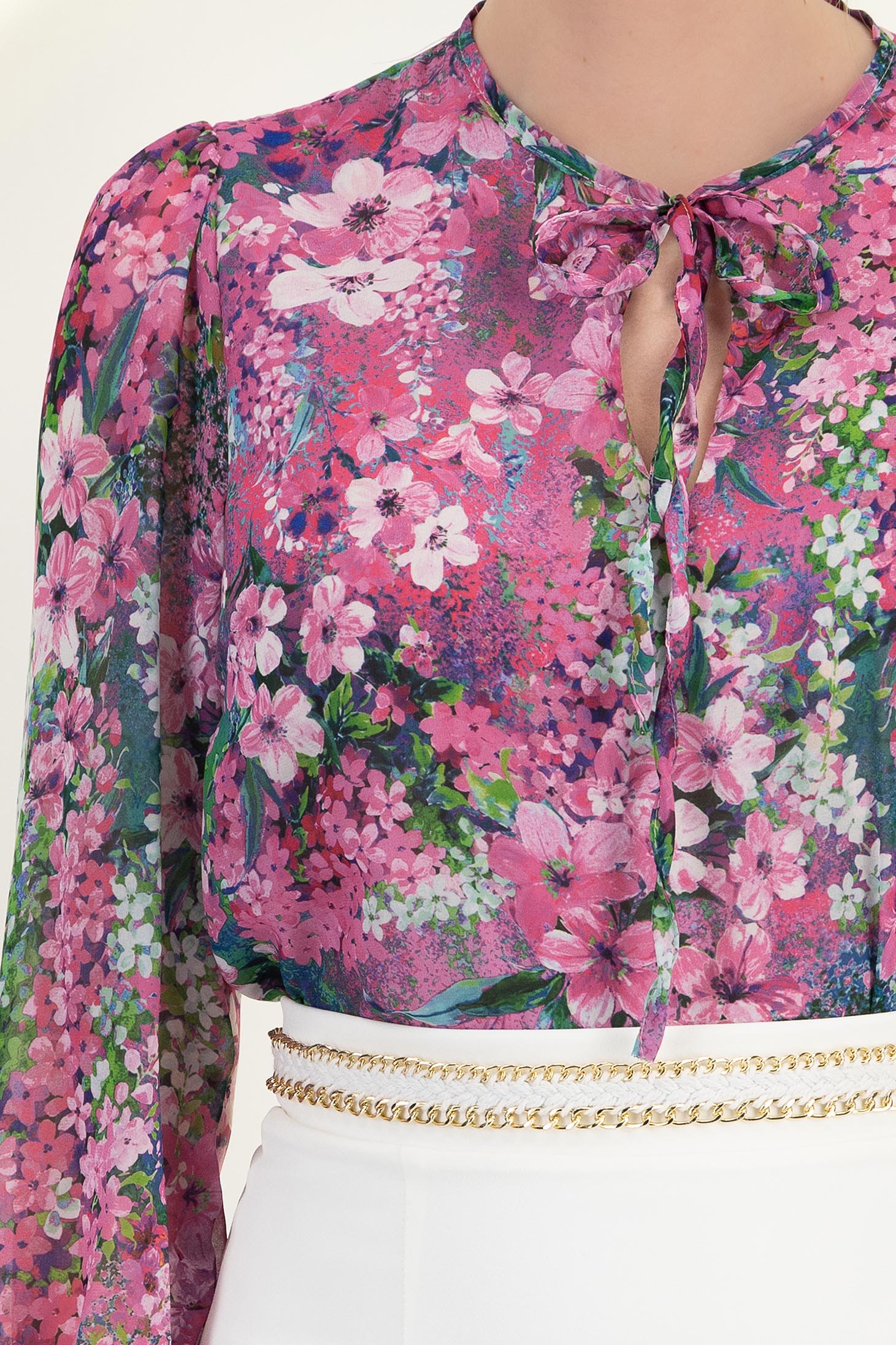 StarShinerS fuchsiová dámská halenka široké viscoza 4 - StarShinerS.cz