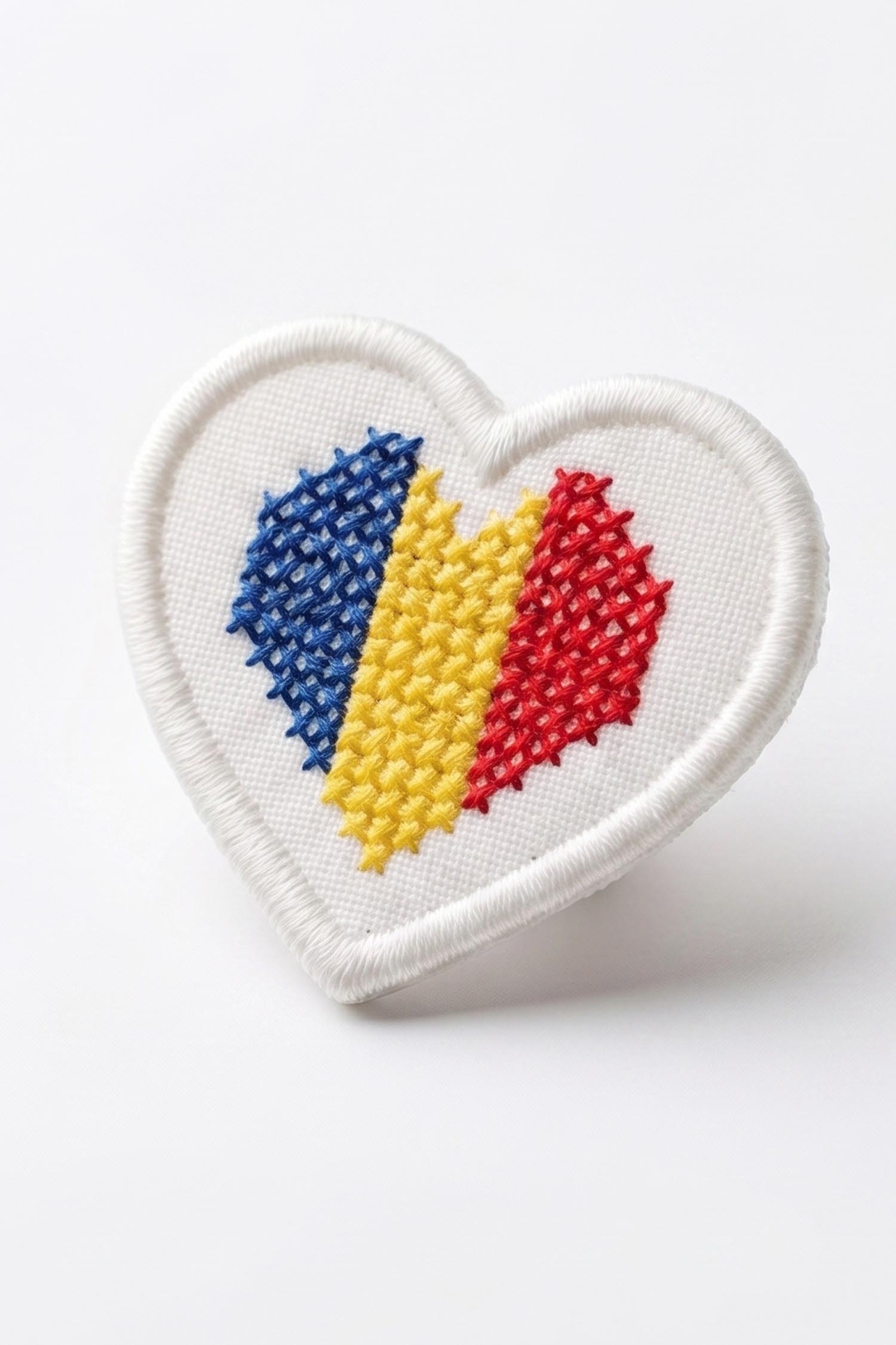 Brosa din stofa cu detalii brodate - StarShinerS 2 - StarShinerS.ro