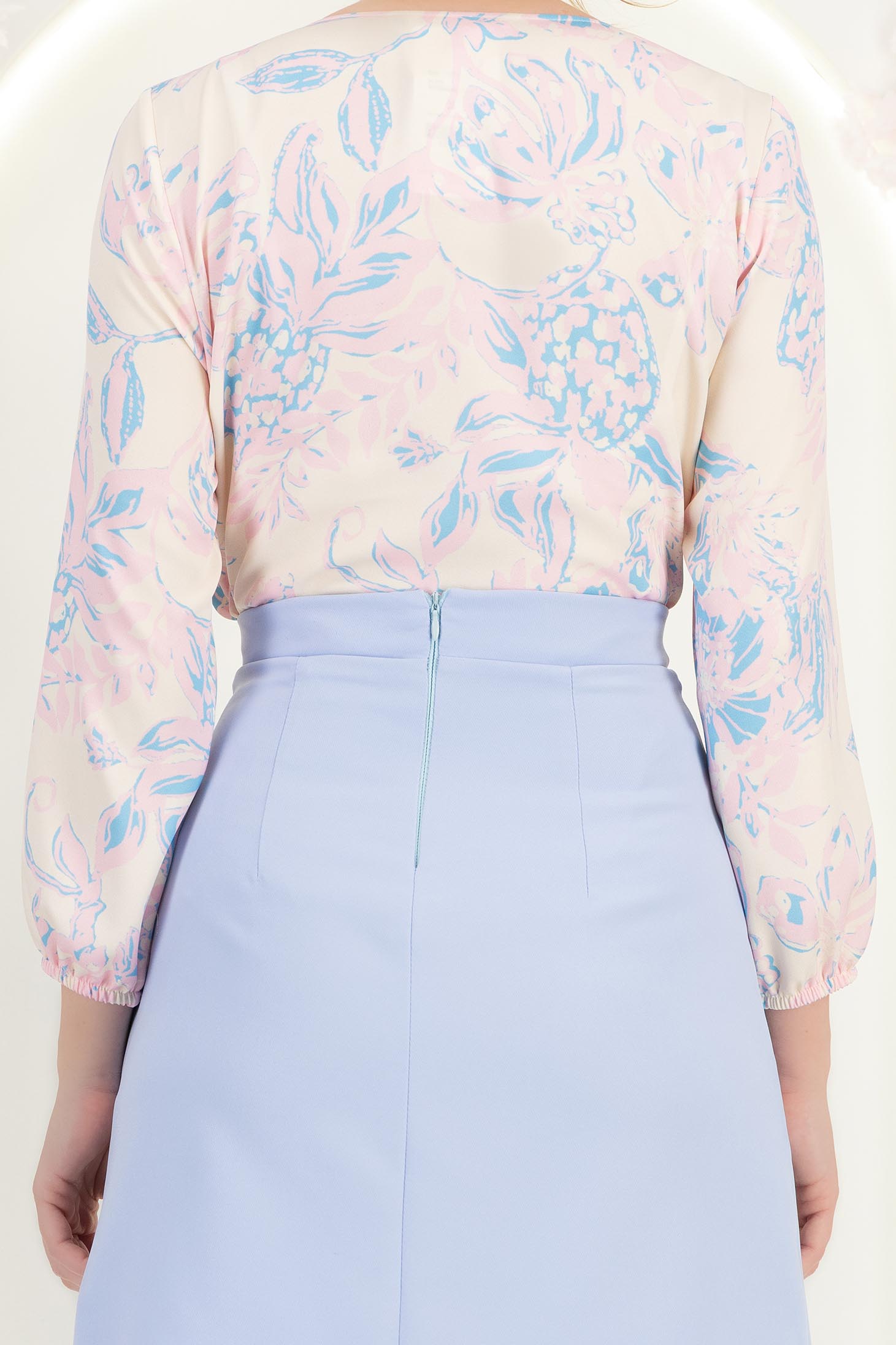 StarShinerS růžová dámská halenka široké viscoza 6 - StarShinerS.cz