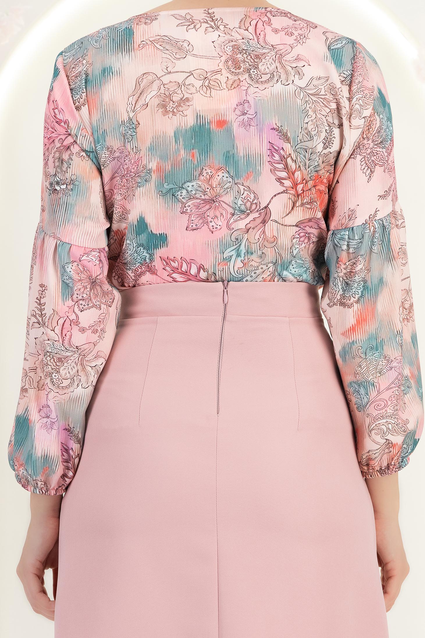 StarShinerS růžová dámská halenka široké viscoza 6 - StarShinerS.cz