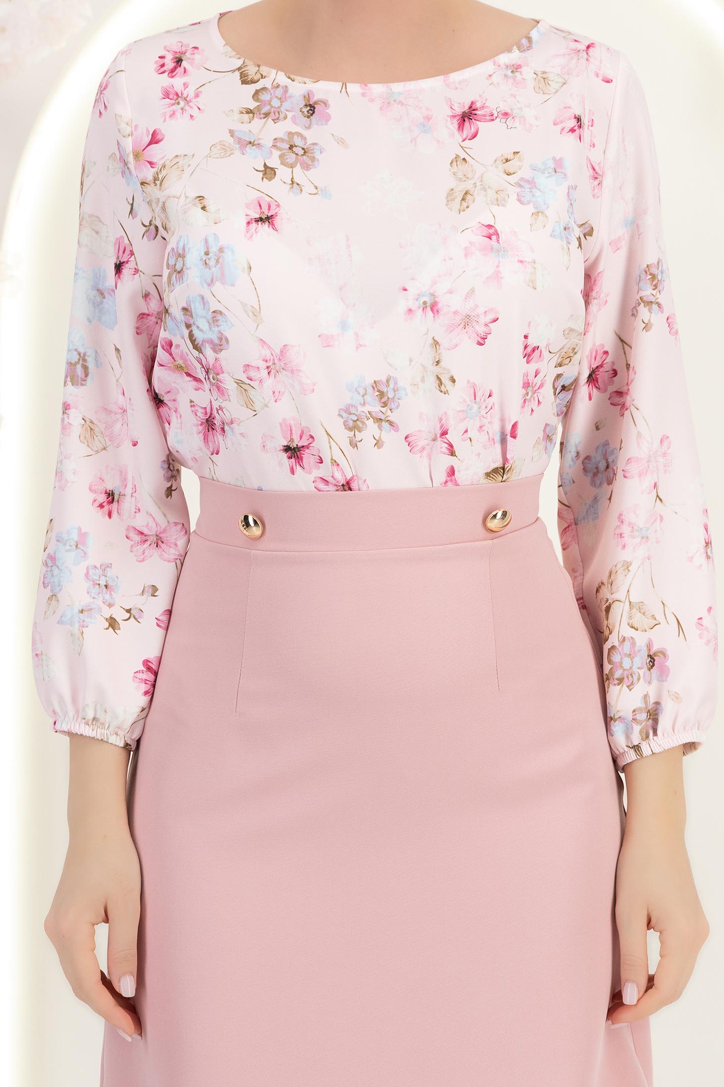 StarShinerS svijetlo ružičasta bluza za žene širok viskoza 5 - StarShinerS.hr