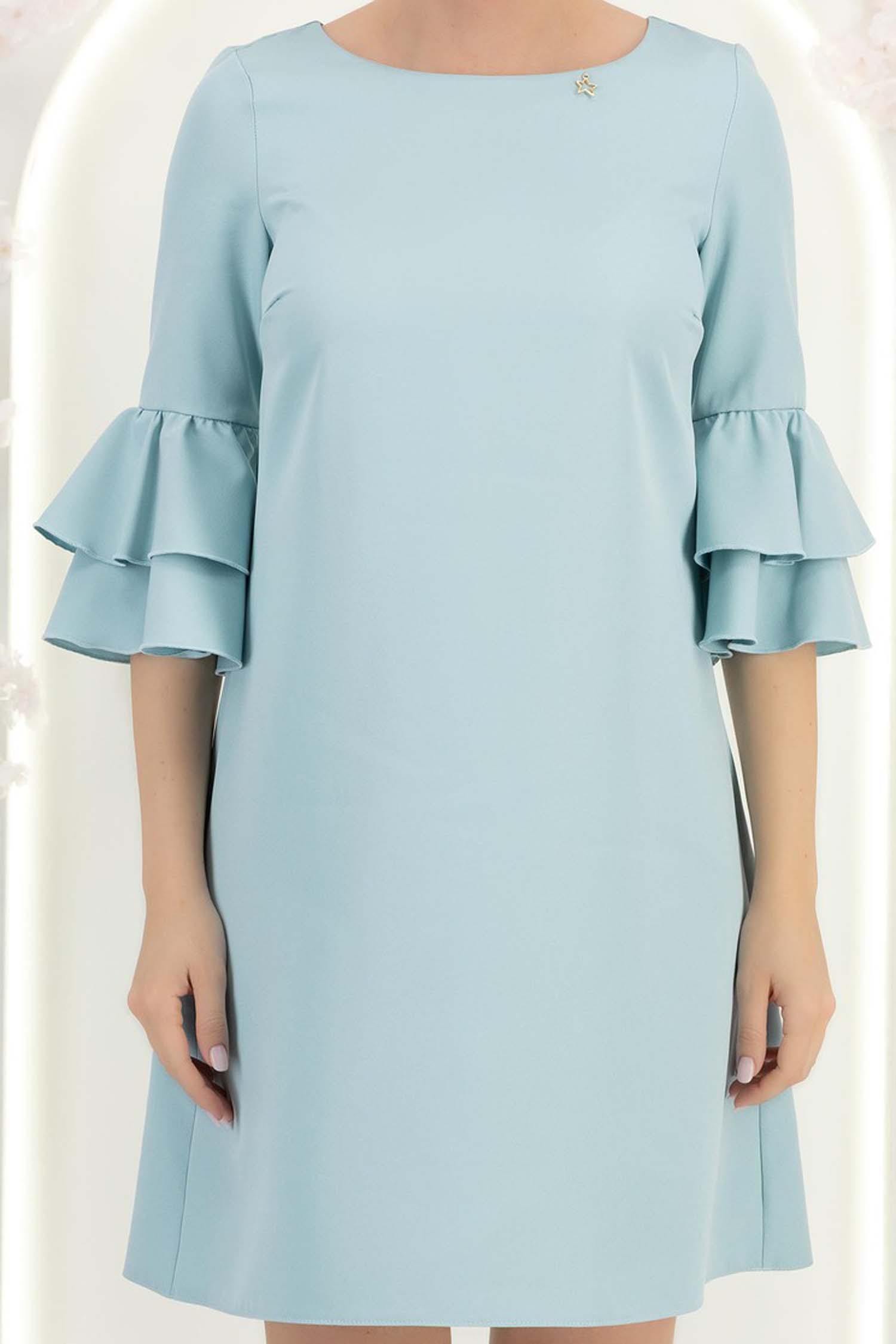 StarShinerS metvica haljina širok tkanine kratak 5 - StarShinerS.hr