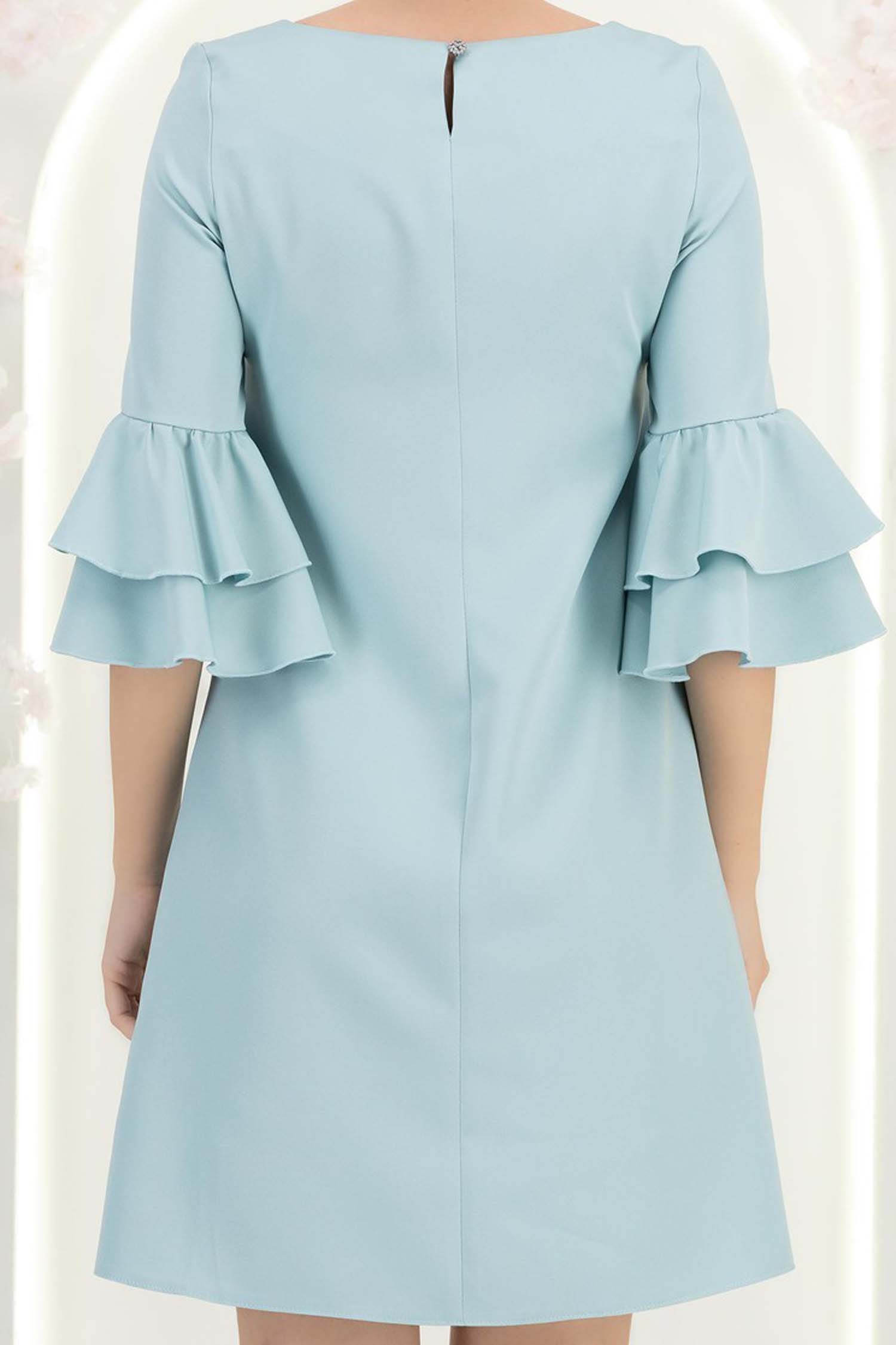 StarShinerS metvica haljina širok tkanine kratak 6 - StarShinerS.hr