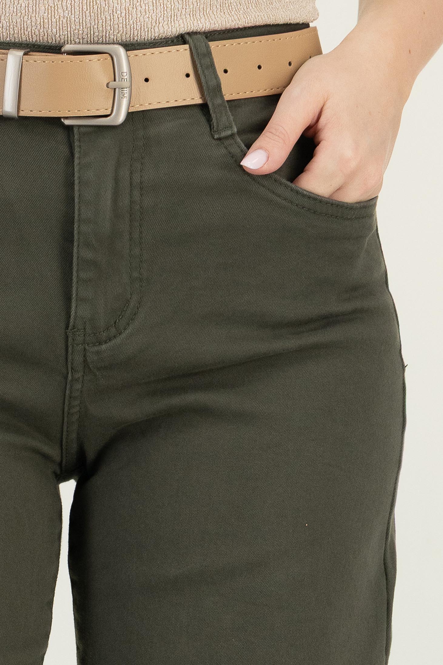 Khaki ženske traperice traperice širok 5 - StarShinerS.hr