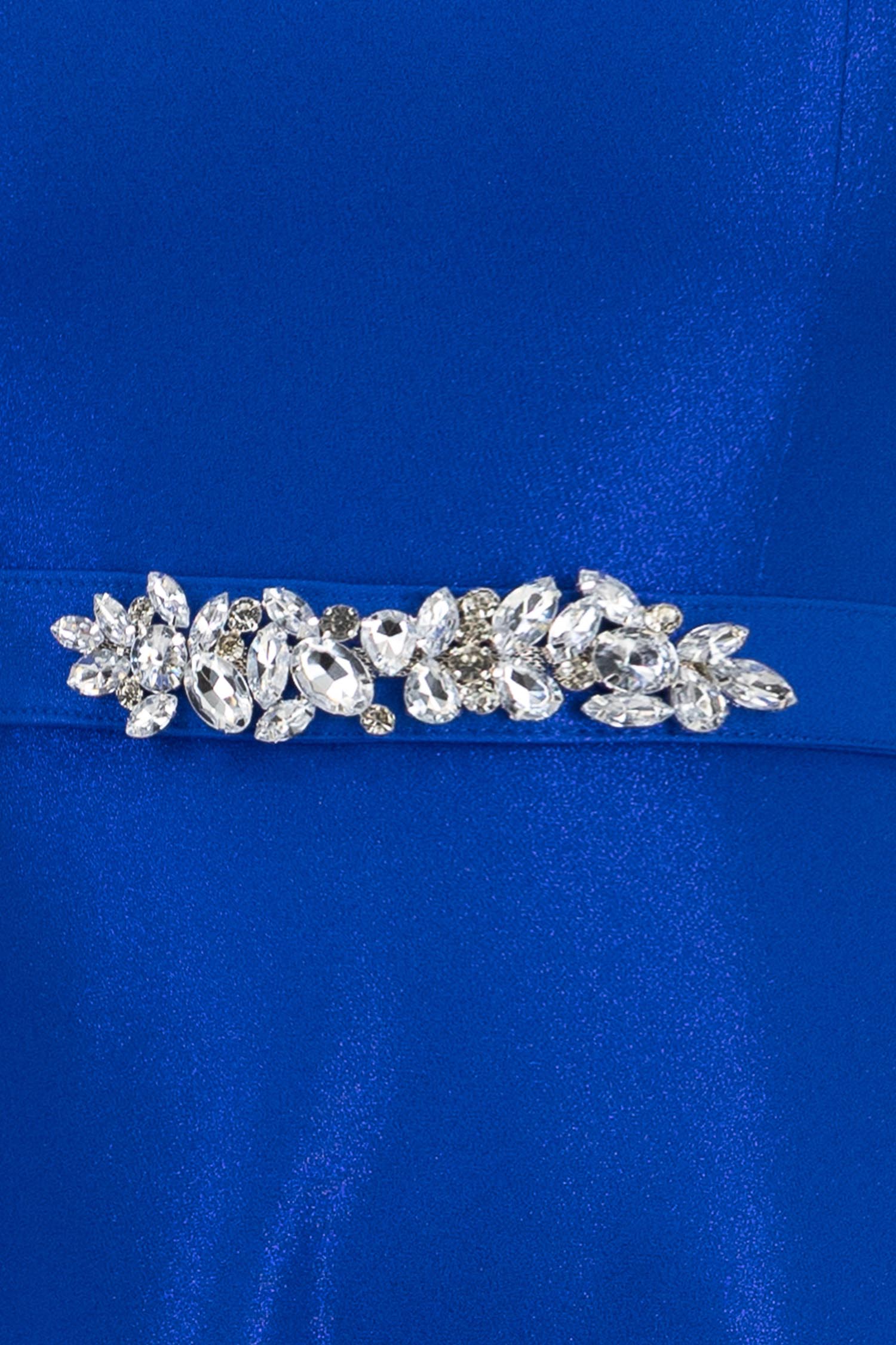 Cordon decorativ albastru cu sclipici si pietre strass - StarShinerS 4 - StarShinerS.ro
