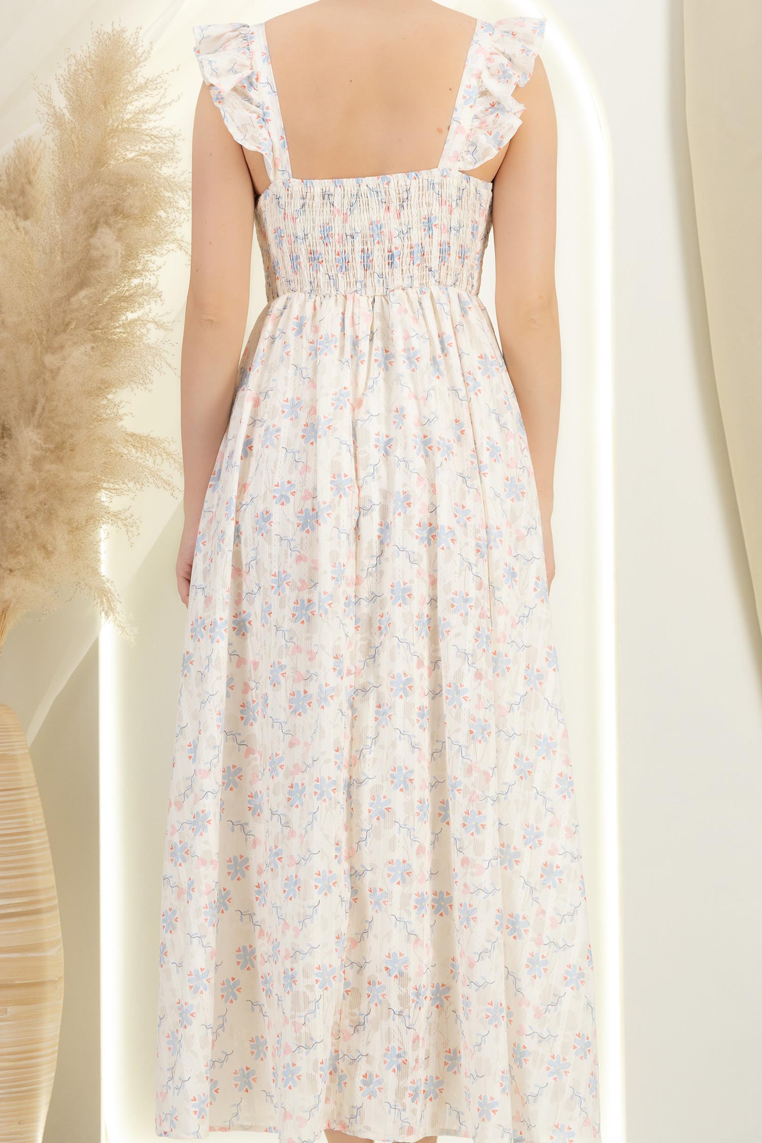 Rochie din material fin la atingere ivoire lunga in clos 6 - StarShinerS.ro