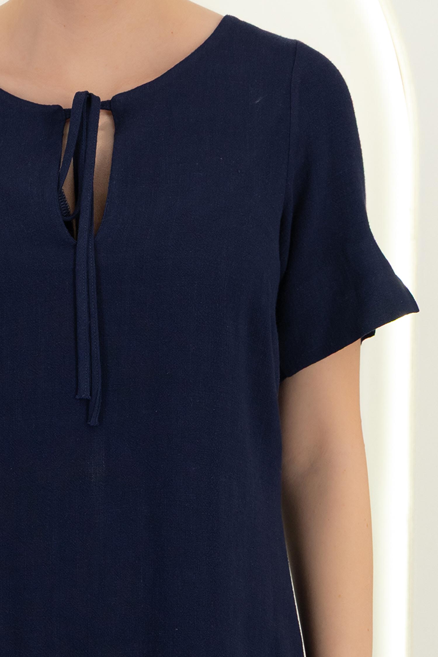 Rochie din viscoza si in bleumarin scurta cu croi larg - StarShinerS 4 - StarShinerS.ro