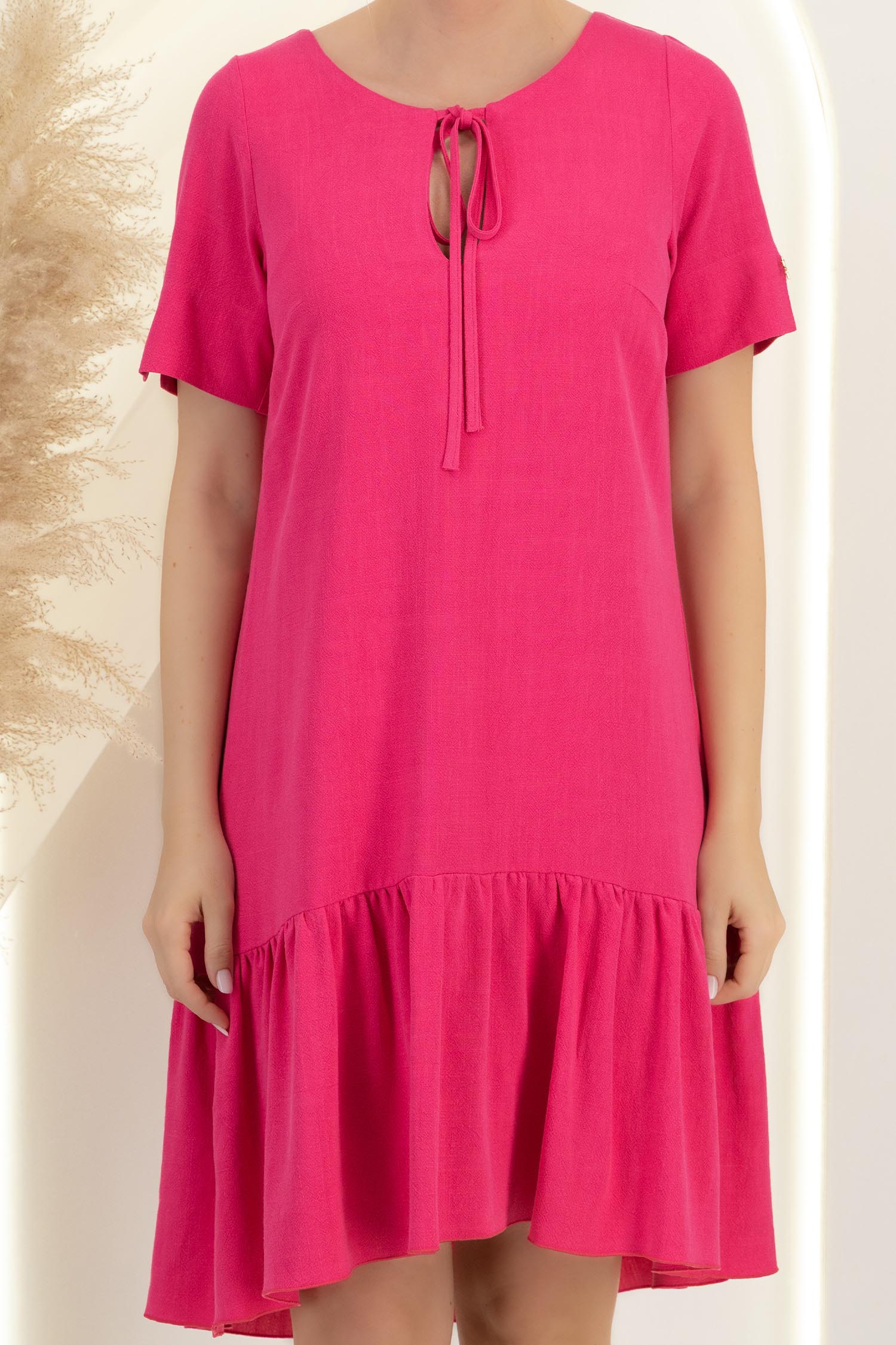 Rochie din viscoza si in fuchsia scurta cu croi larg - StarShinerS 5 - StarShinerS.ro