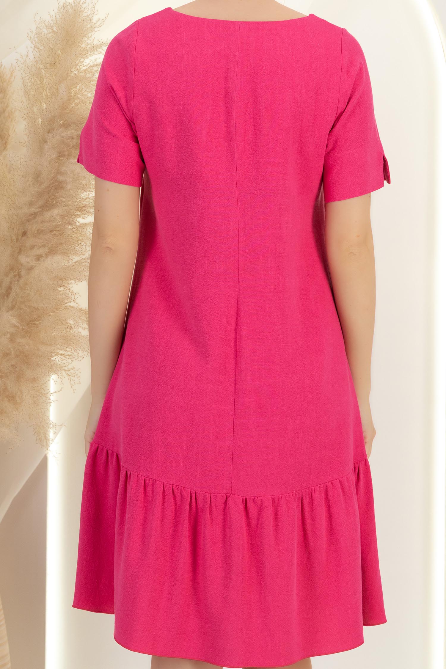 Rochie din viscoza si in fuchsia scurta cu croi larg - StarShinerS 6 - StarShinerS.ro
