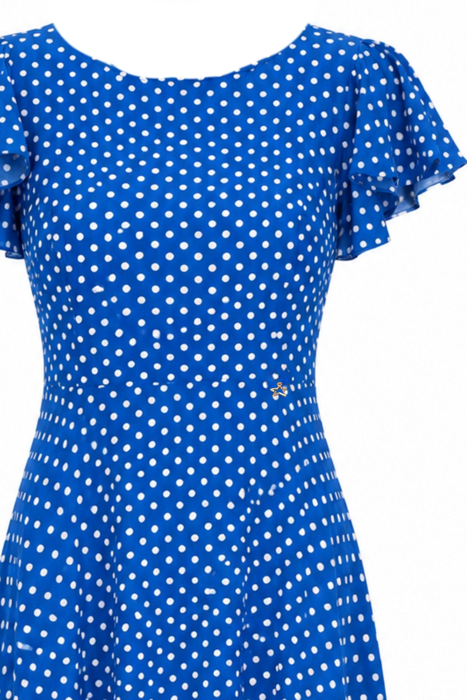 Rochie din viscoza si in albastra asimetrica in clos- StarShinerS 5 - StarShinerS.ro