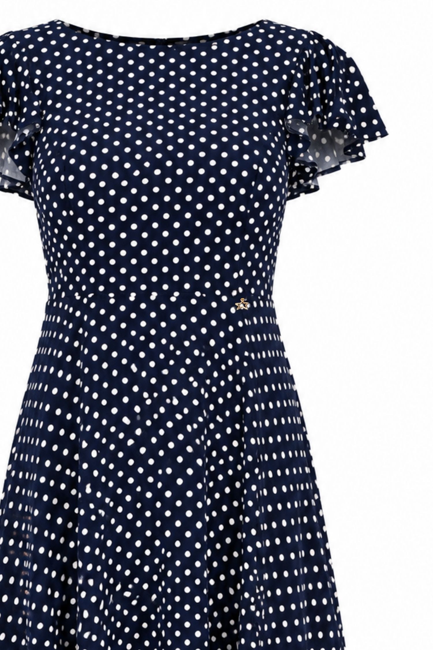 Rochie din viscoza si in bleumarin asimetrica in clos- StarShinerS 5 - StarShinerS.ro