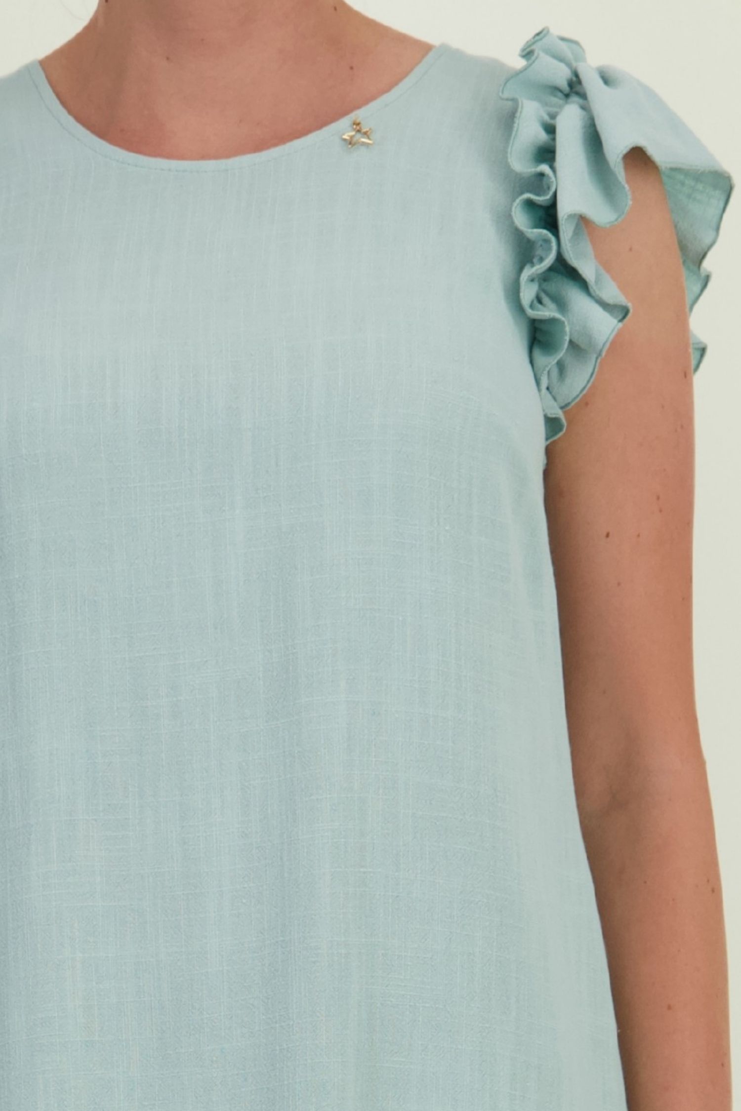 Rochie din viscoza si in mint scurta cu croi larg - StarShinerS 3 - StarShinerS.ro