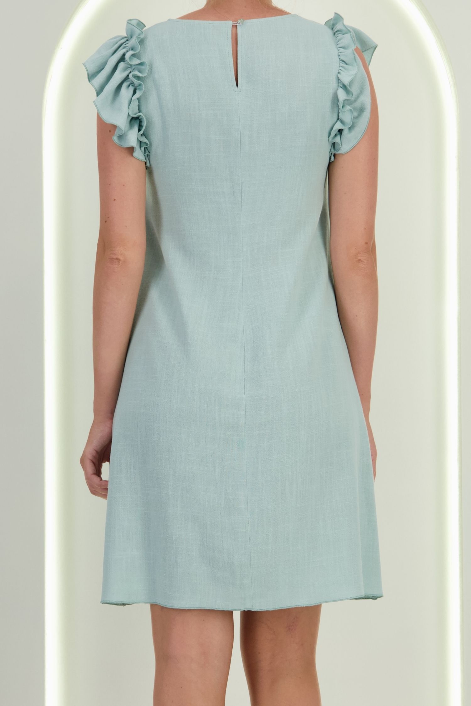 Rochie din viscoza si in mint scurta cu croi larg - StarShinerS 5 - StarShinerS.ro