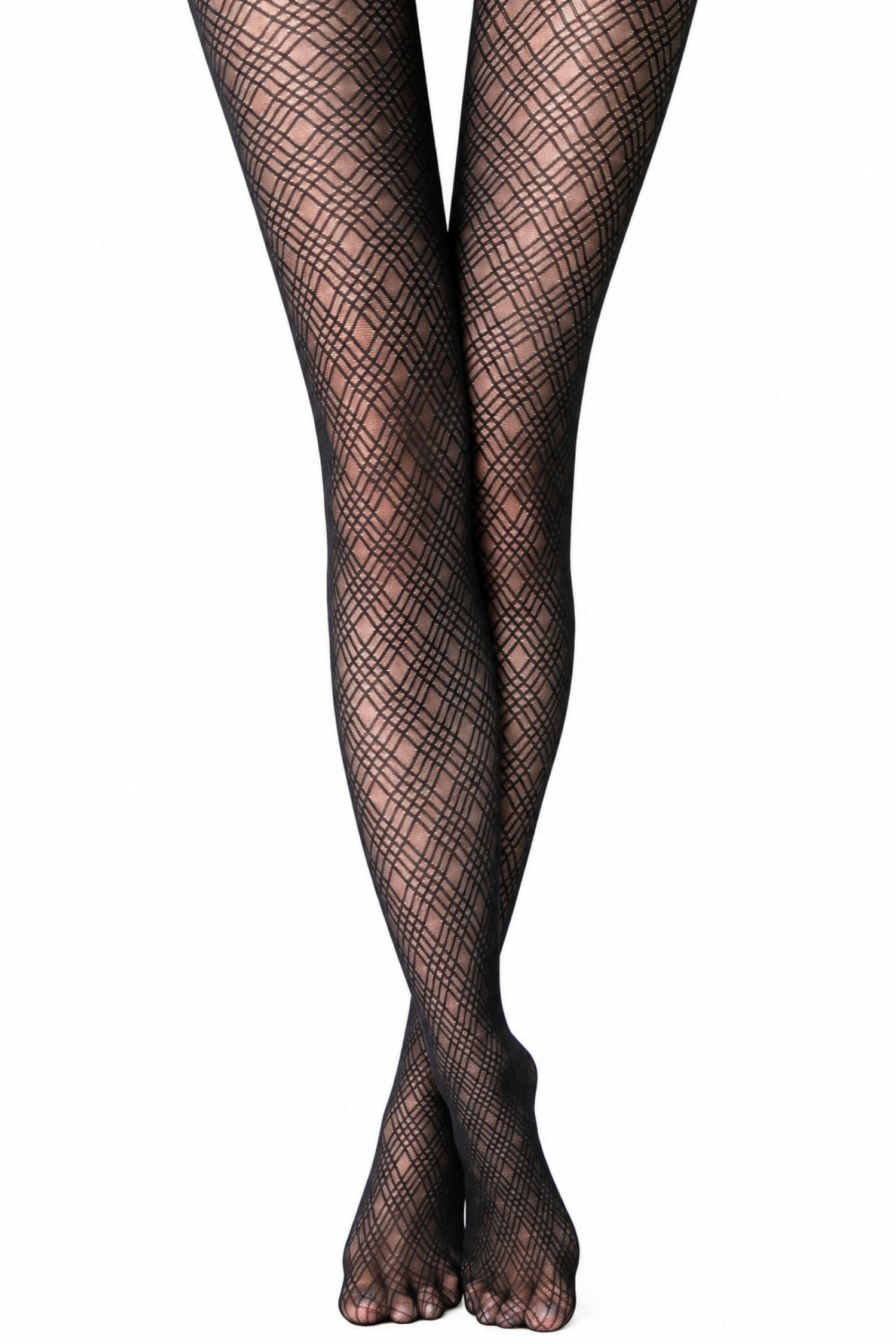 Dres negru model geometric 40 DEN 3 - StarShinerS.ro