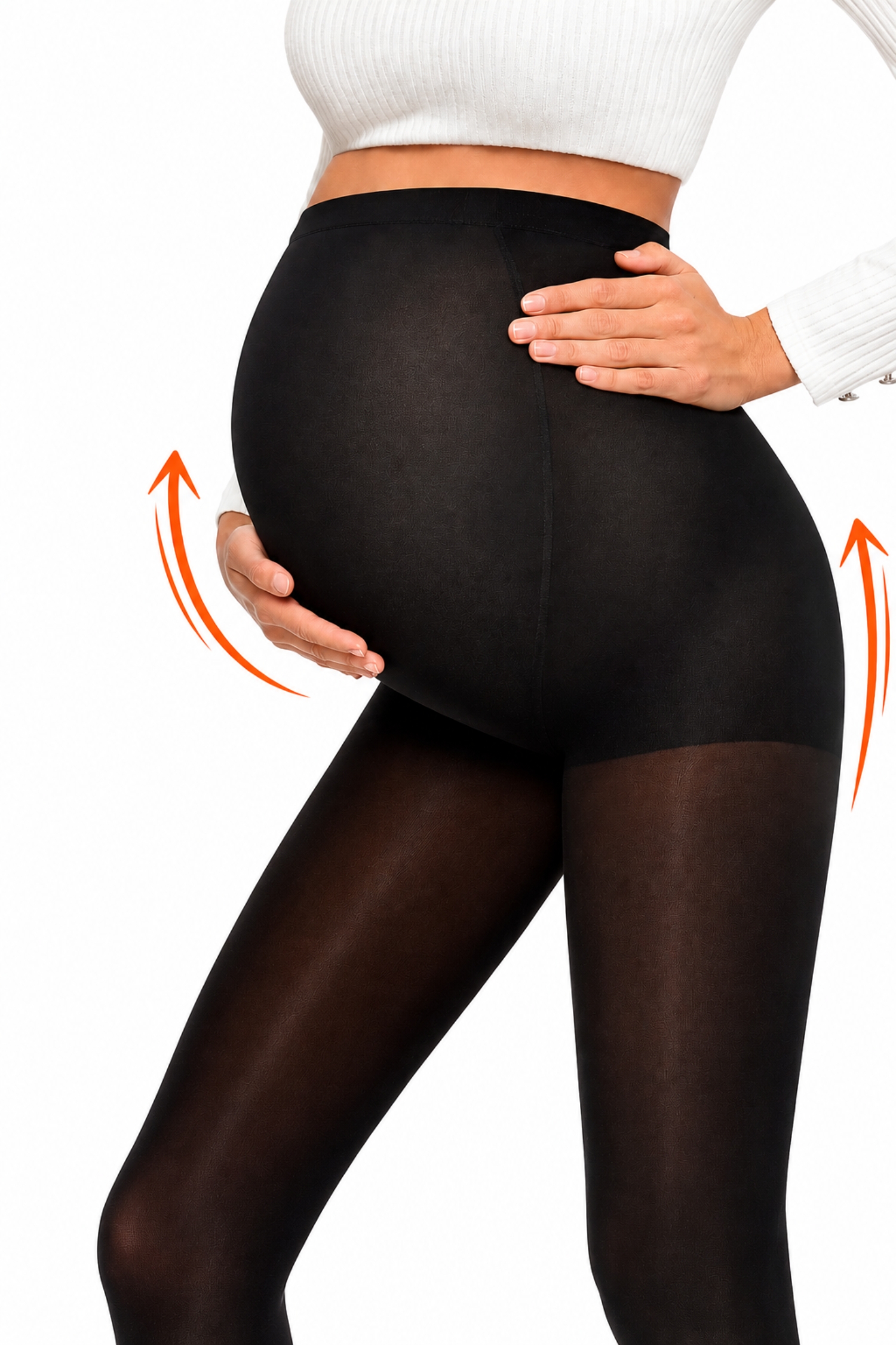 Dres dama negru pentru gravide din microfibra 60 DEN 2 - StarShinerS.ro