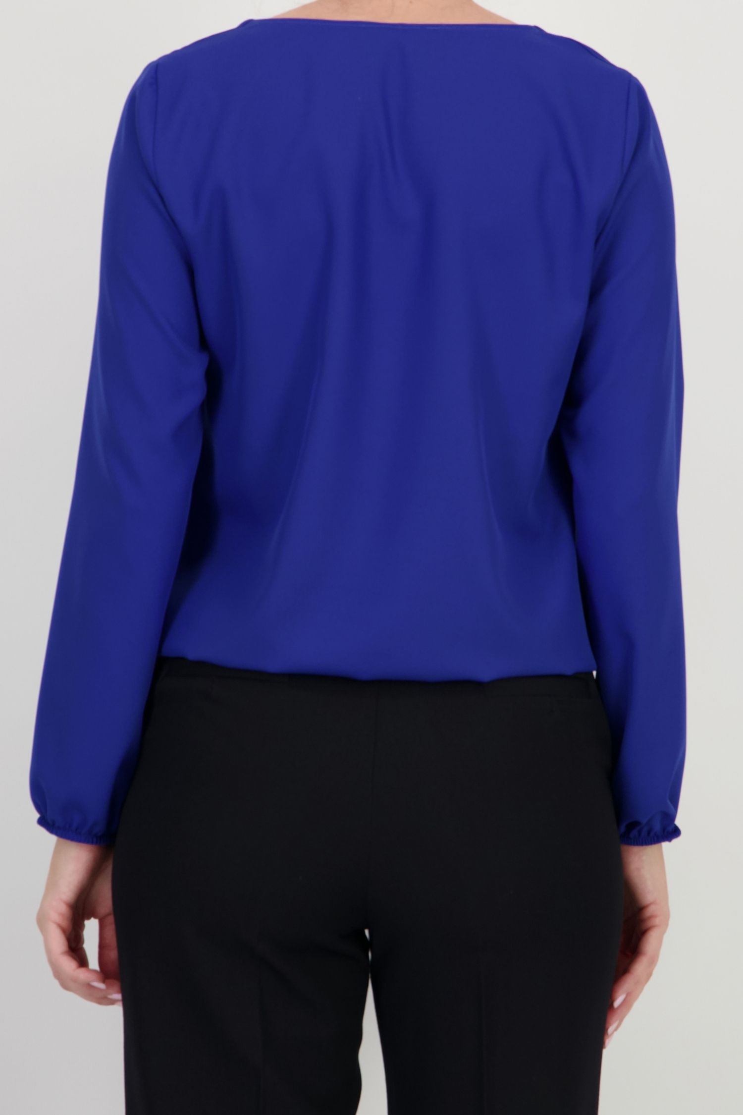 Bluza albastra maneca lunga din viscoza larg 4 - StarShinerS.ro