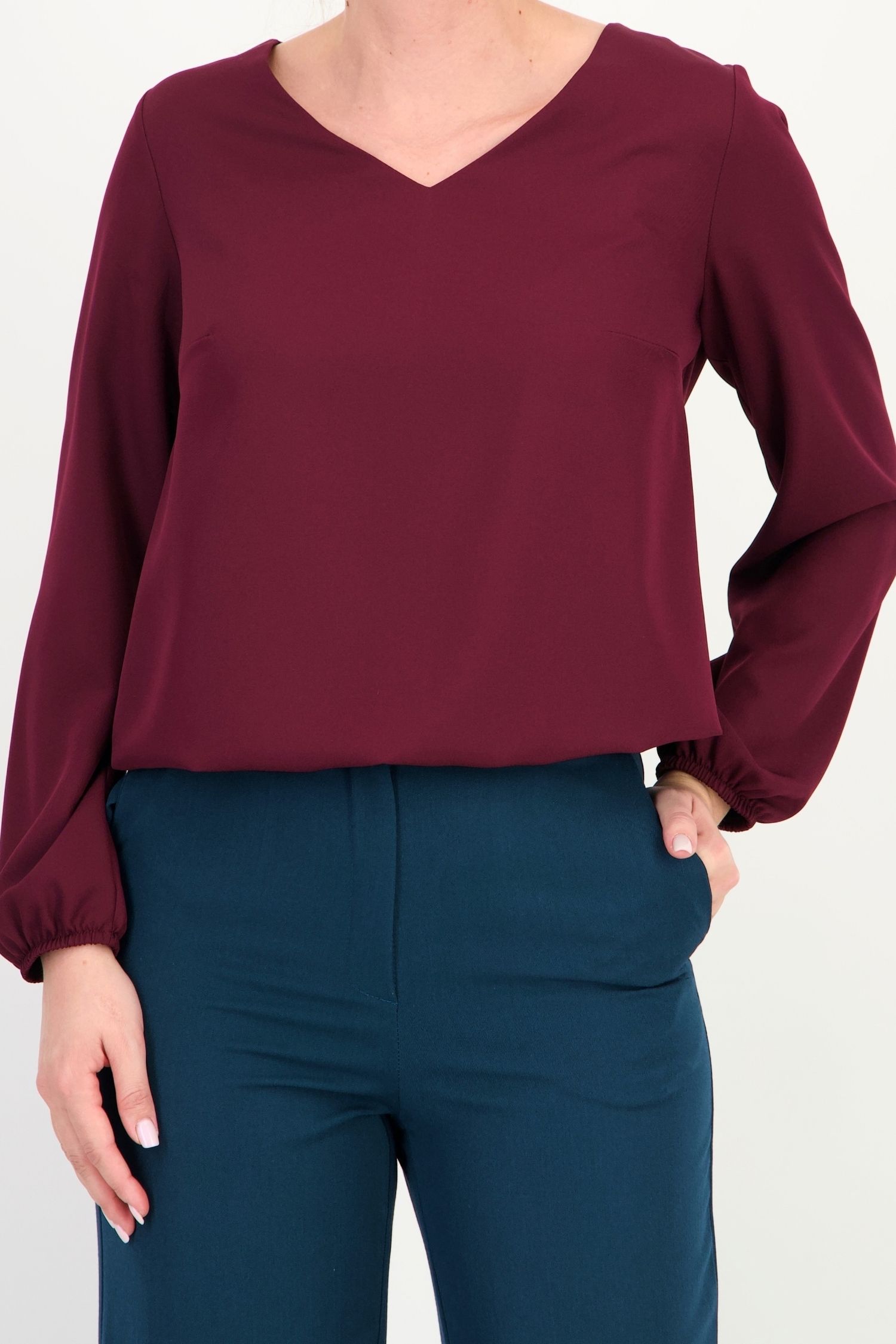 Bluza visinie maneca lunga din viscoza larg 3 - StarShinerS.ro