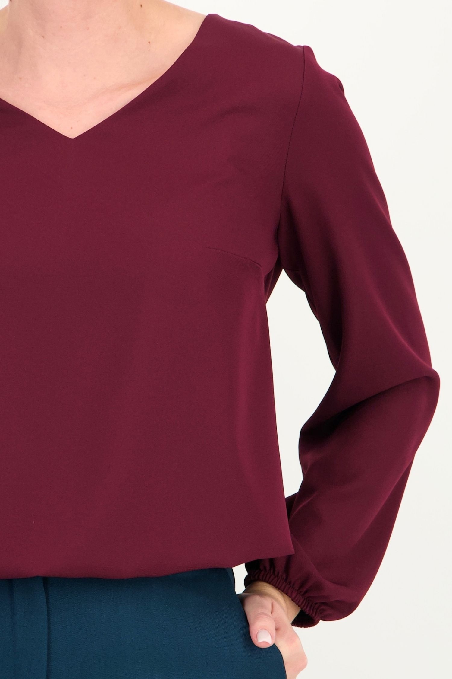 Bluza visinie maneca lunga din viscoza larg 5 - StarShinerS.ro