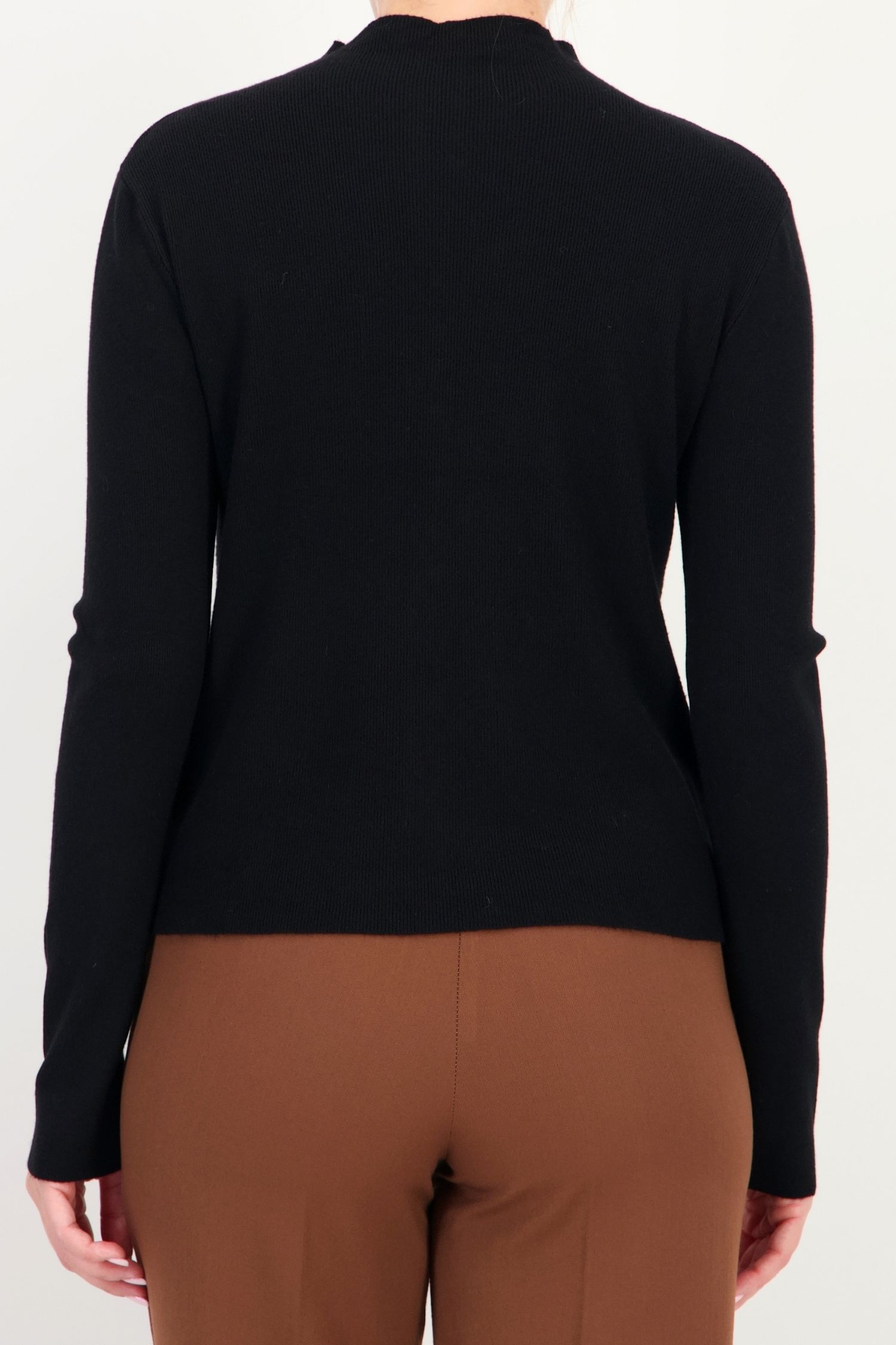 Pulover mulat negru perle din viscoza 5 - StarShinerS.ro