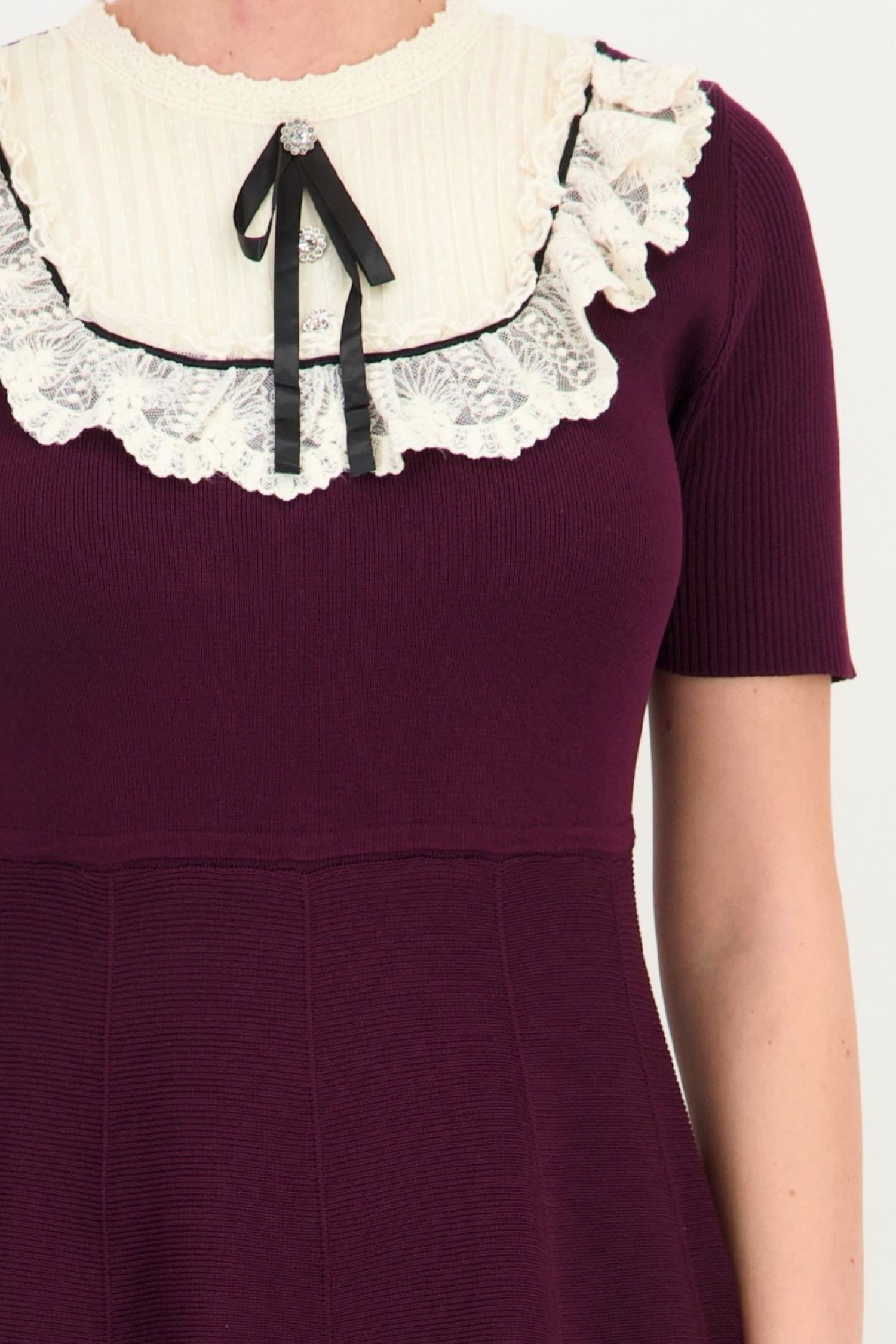 Rochie clos visinie midi maneca scurta din viscoza 3 - StarShinerS.ro
