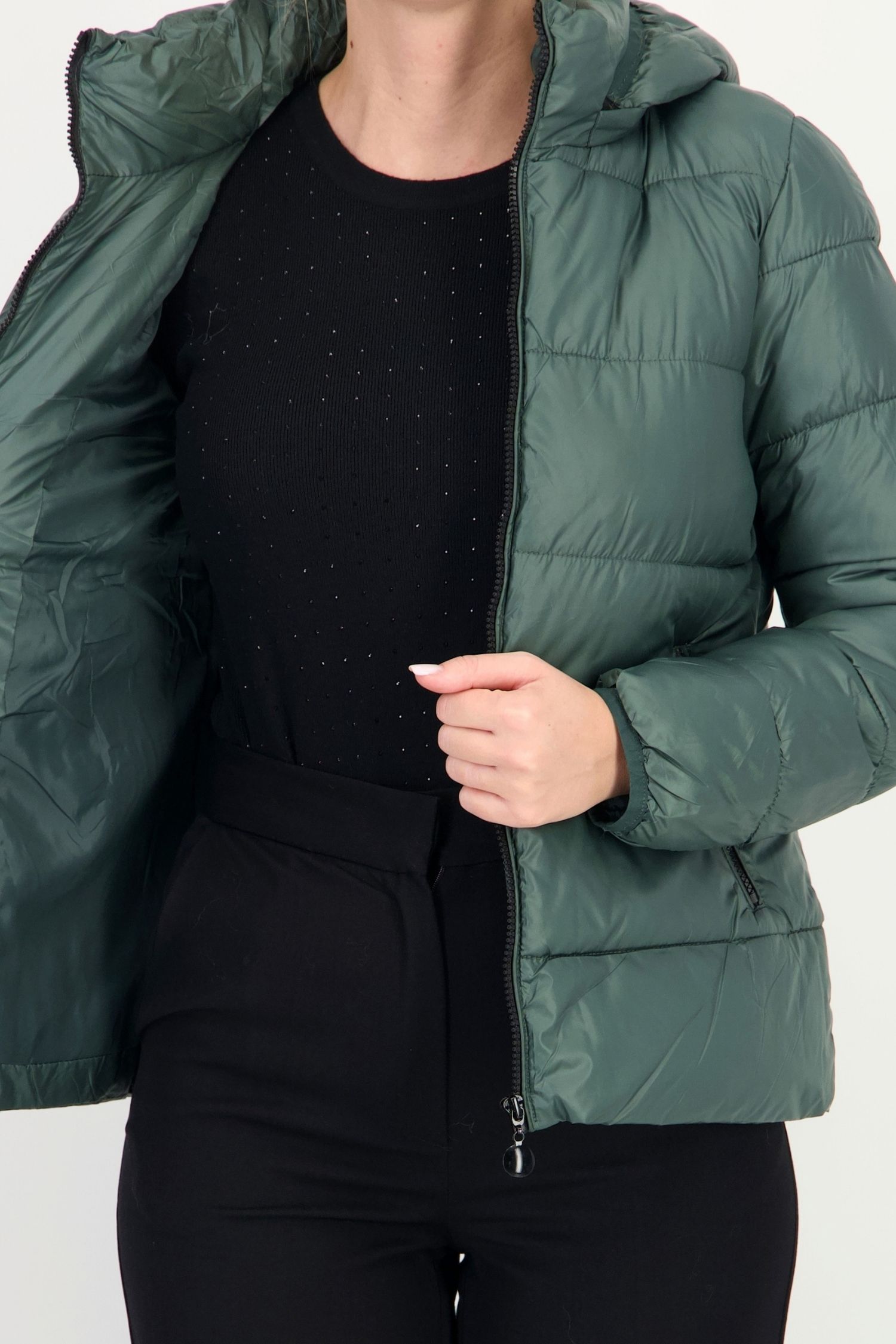 Geaca dreapta verde scurta maneca lunga din fas 6 - StarShinerS.ro