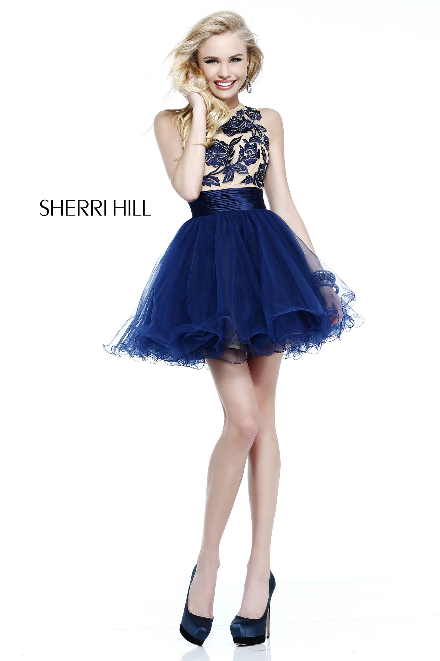 Sherri Hill 21219 DarkBlue Dress 3 - StarShinerS.com