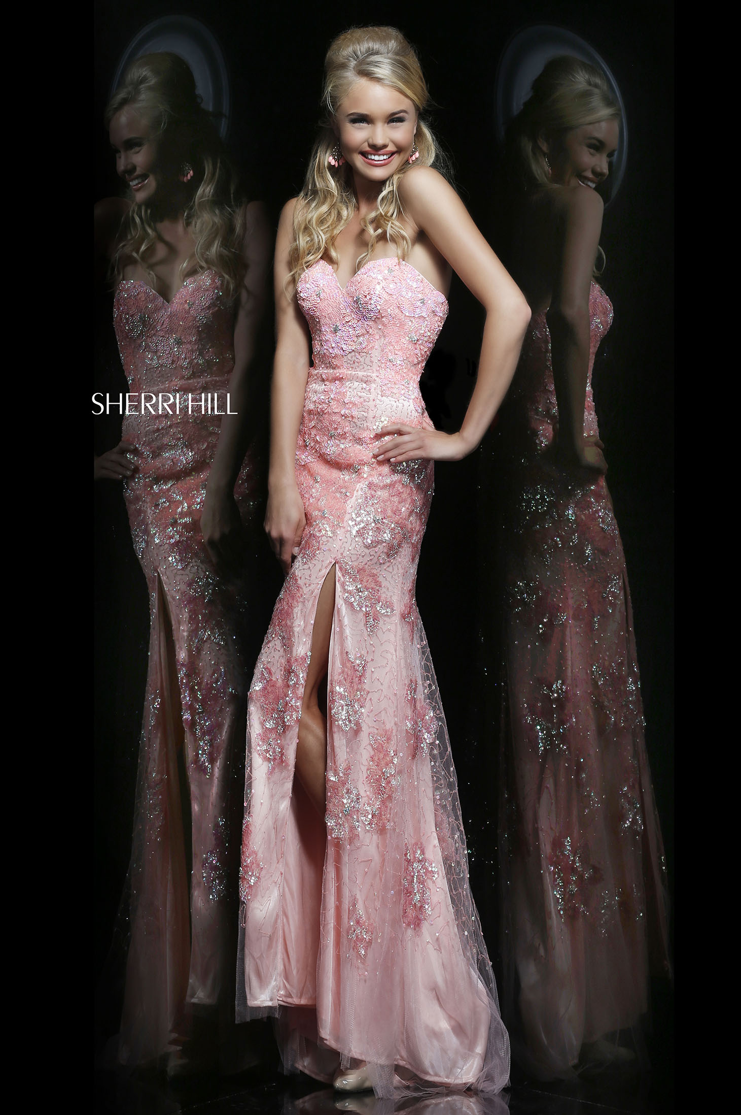Sherri Hill 9707 Pink Dress 3 - StarShinerS.com
