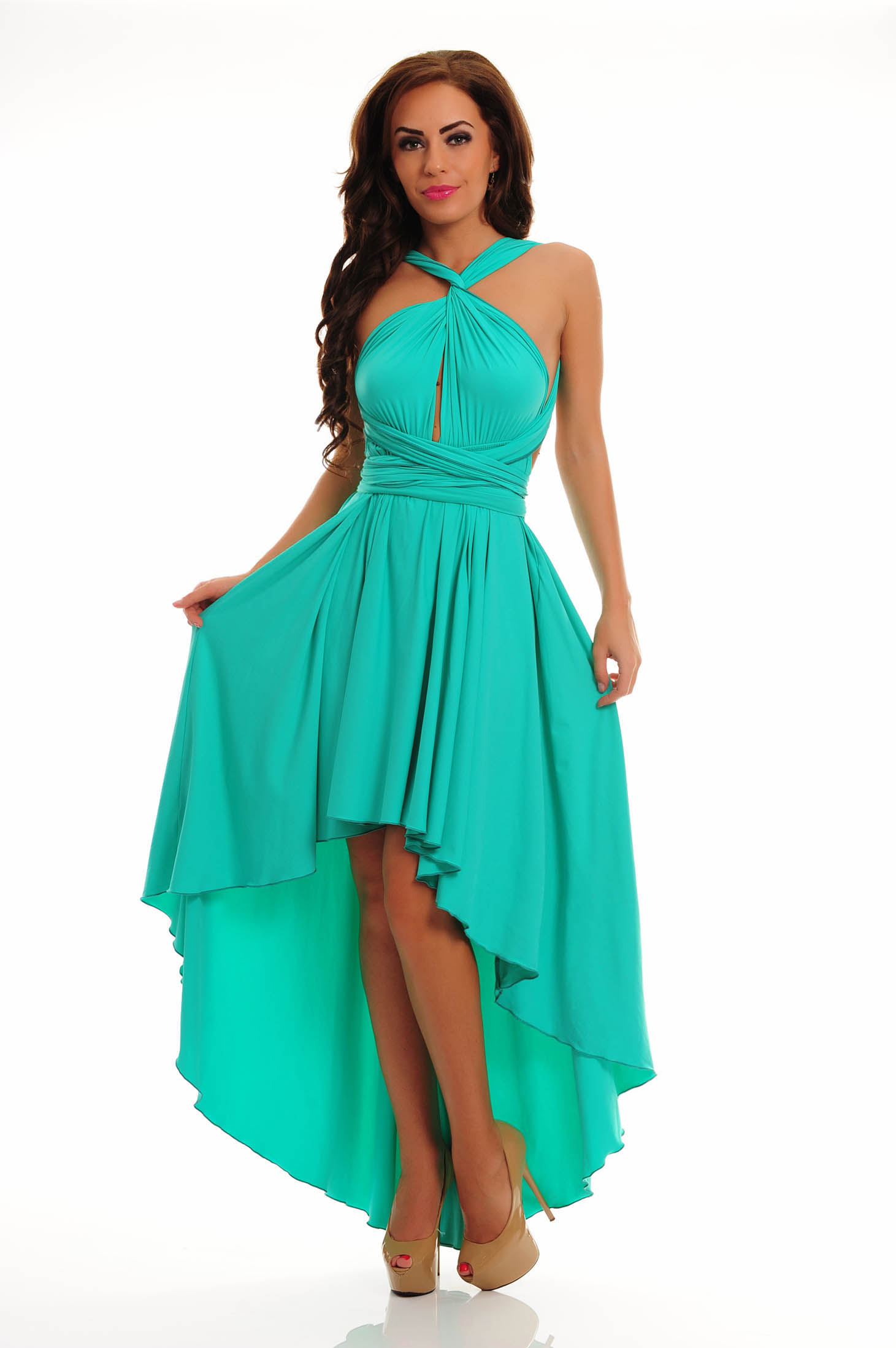 PrettyGirl Modified Turquoise Dress