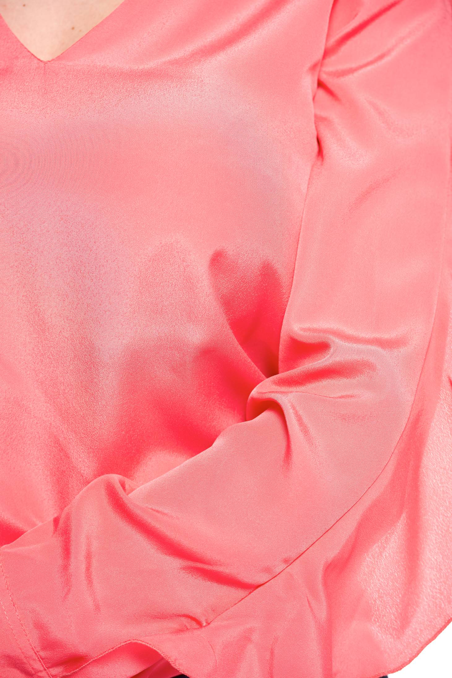 Elevated Coral Blouse